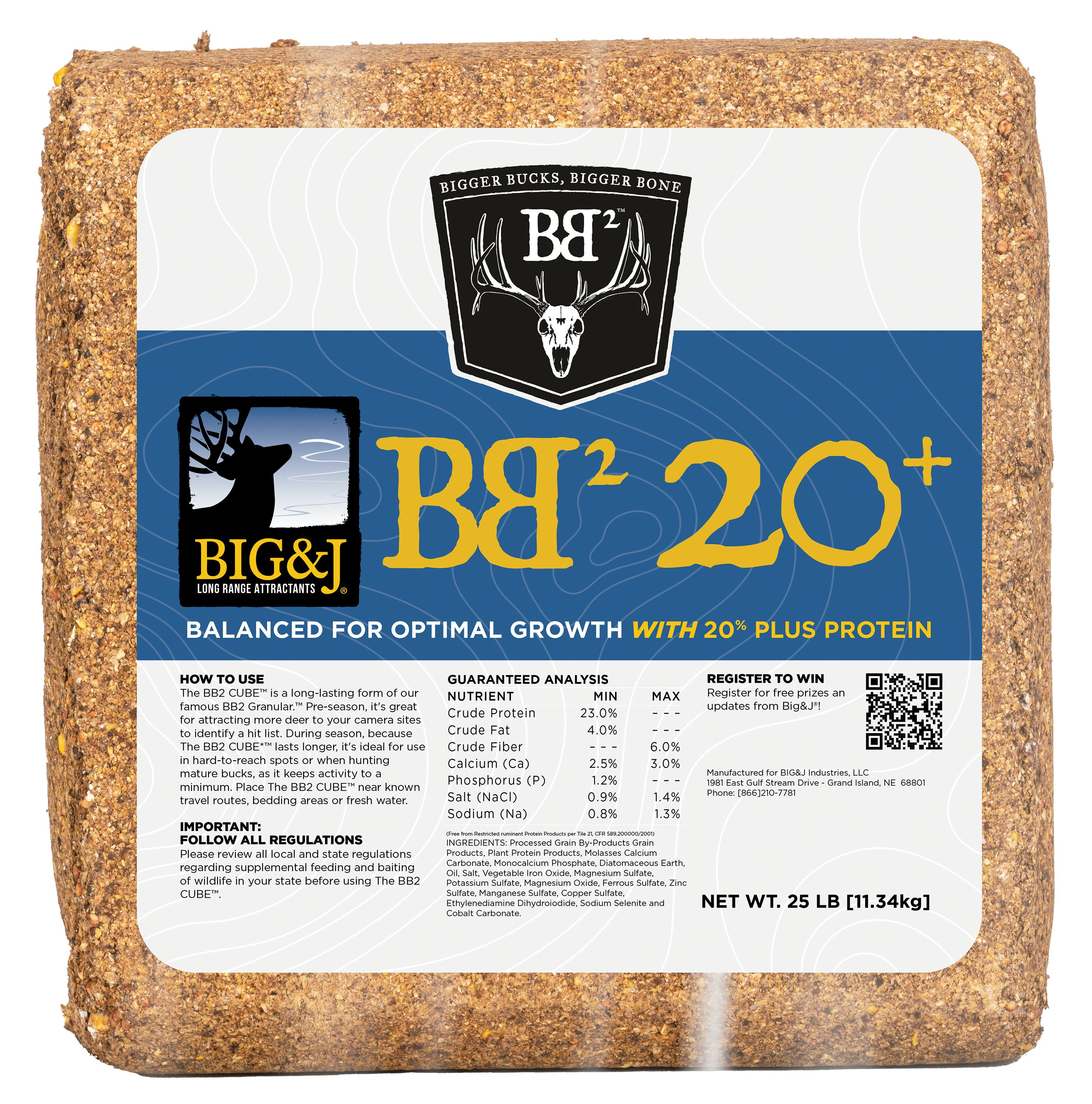 Image of Big & J BB2 20+ Deer Attractant Block