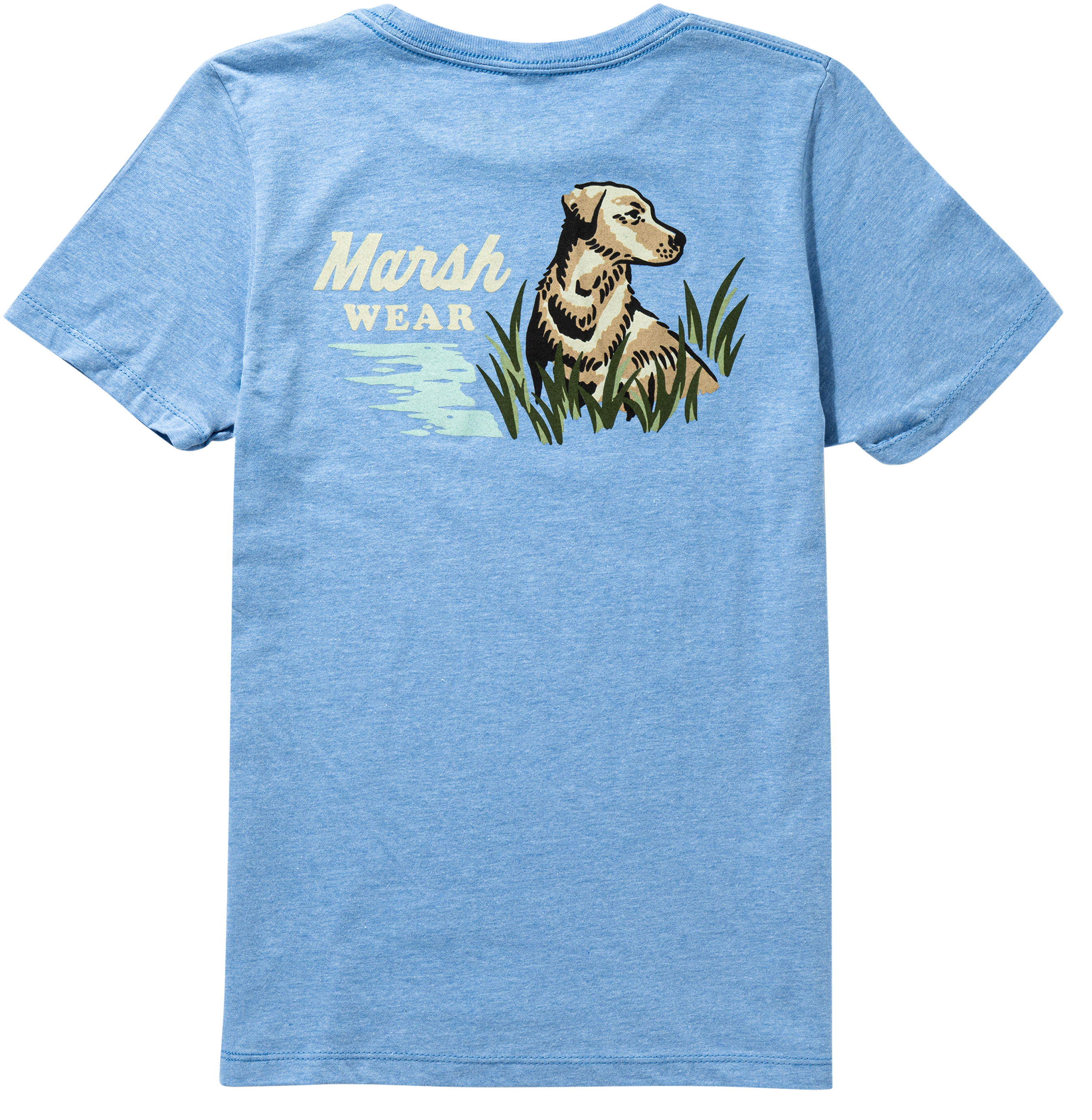 Image of Marsh Wear Heritage Lab Short-Sleeve T-Shirt for Kids - Light Blue Heather