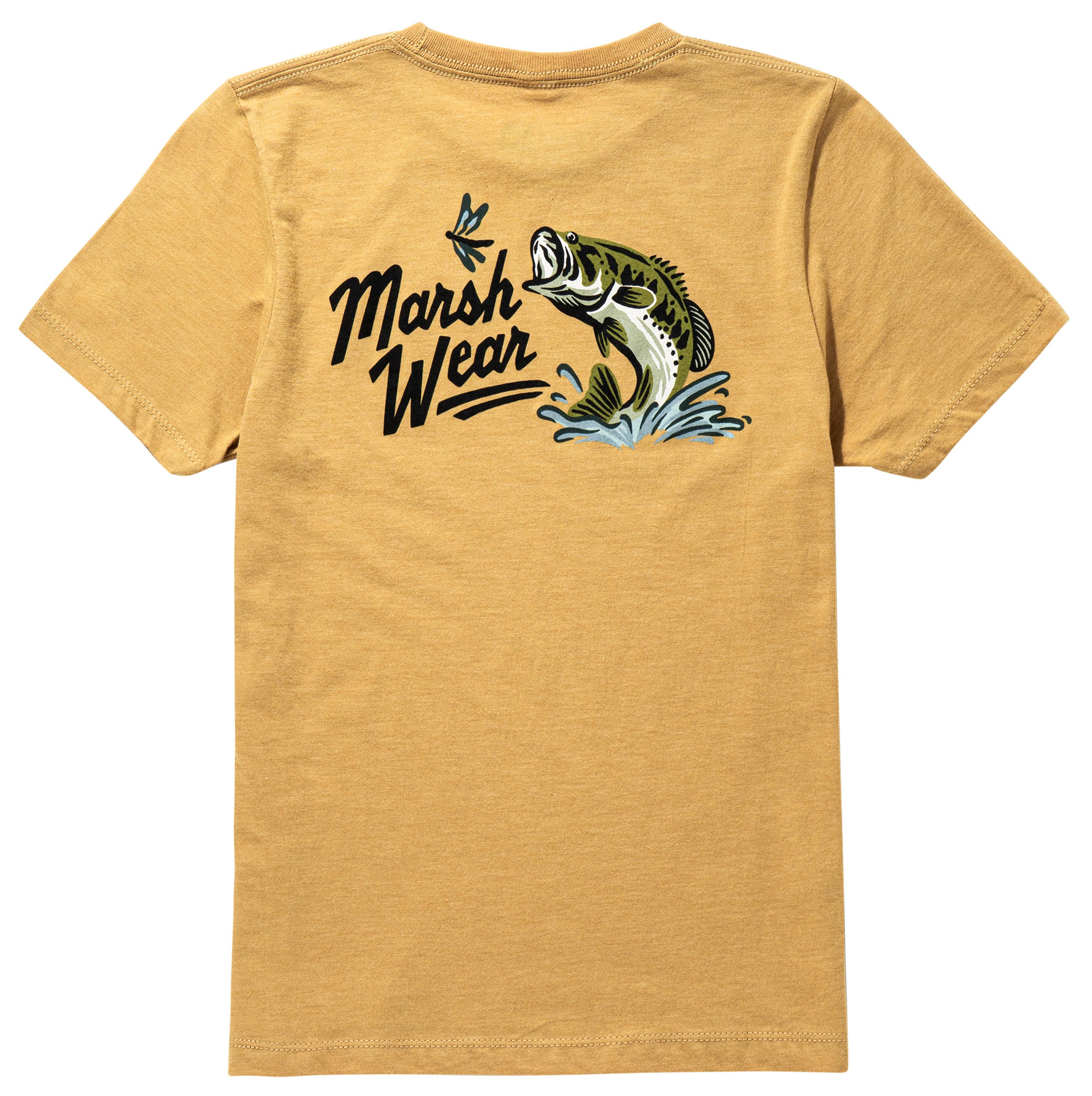 Image of Marsh Wear Heritage Bass Short-Sleeve T-Shirt for Kids - Honey Heather