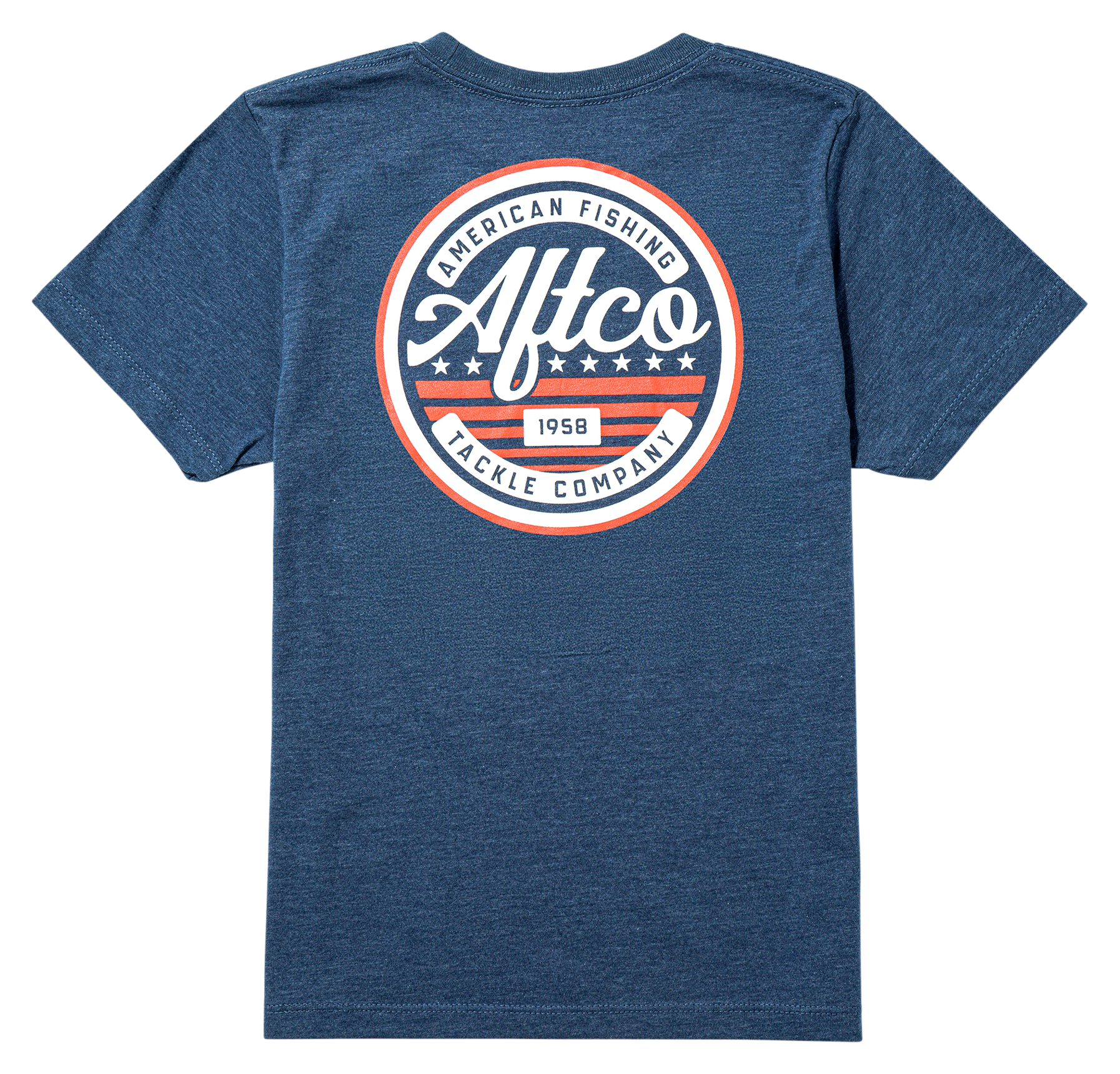 Image of AFTCO United Short-Sleeve T-Shirt for Kids - Navy Heather