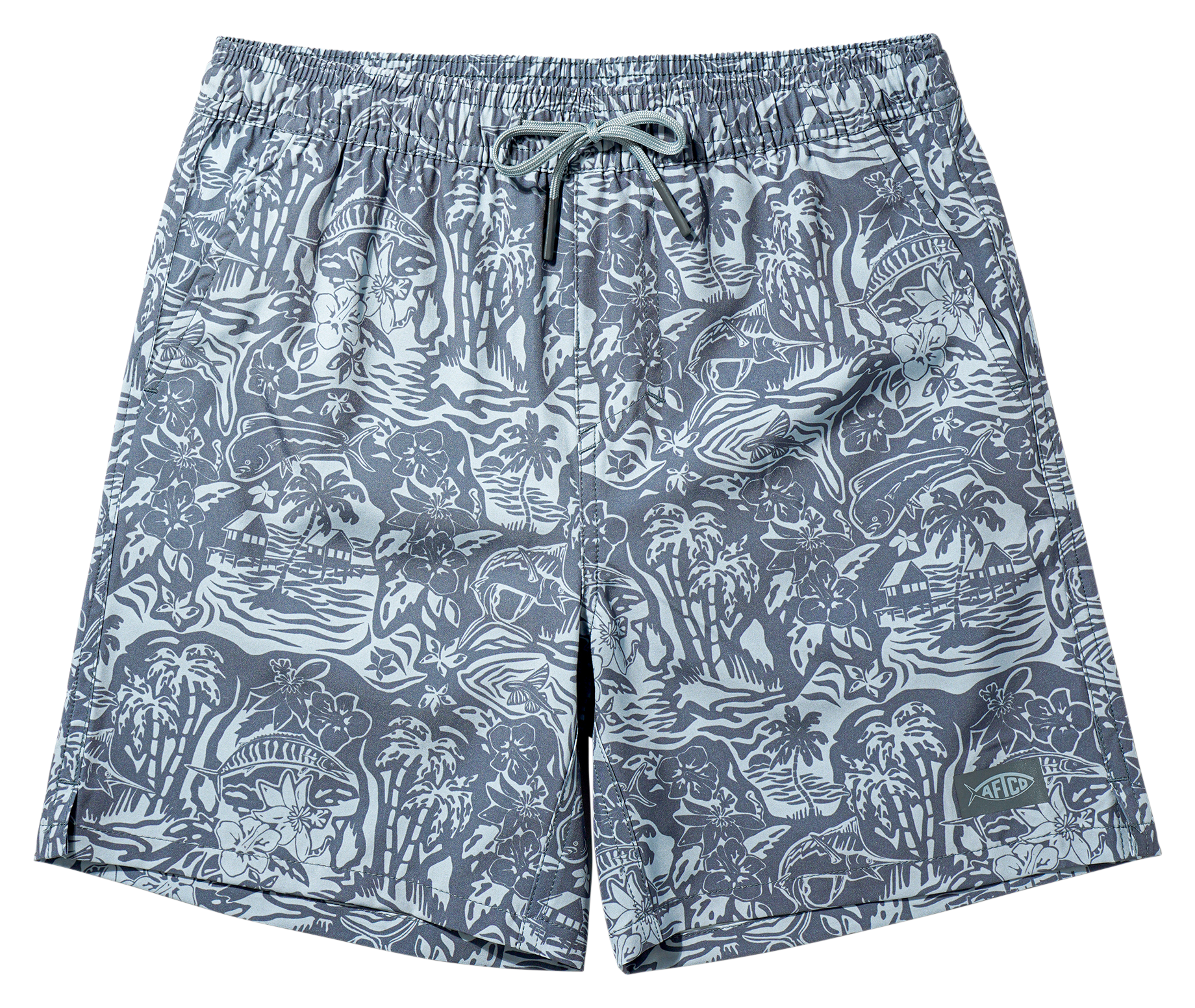 Image of AFTCO Strike Swim Shorts for Kids - Gun Metal