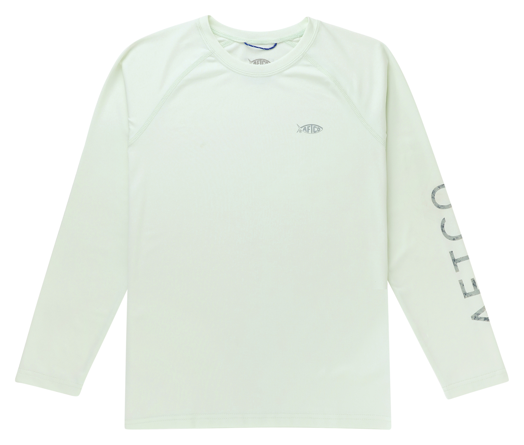 Image of AFTCO Samurai 2 Performance Long-Sleeve Shirt for Kids - Canary Green Heather