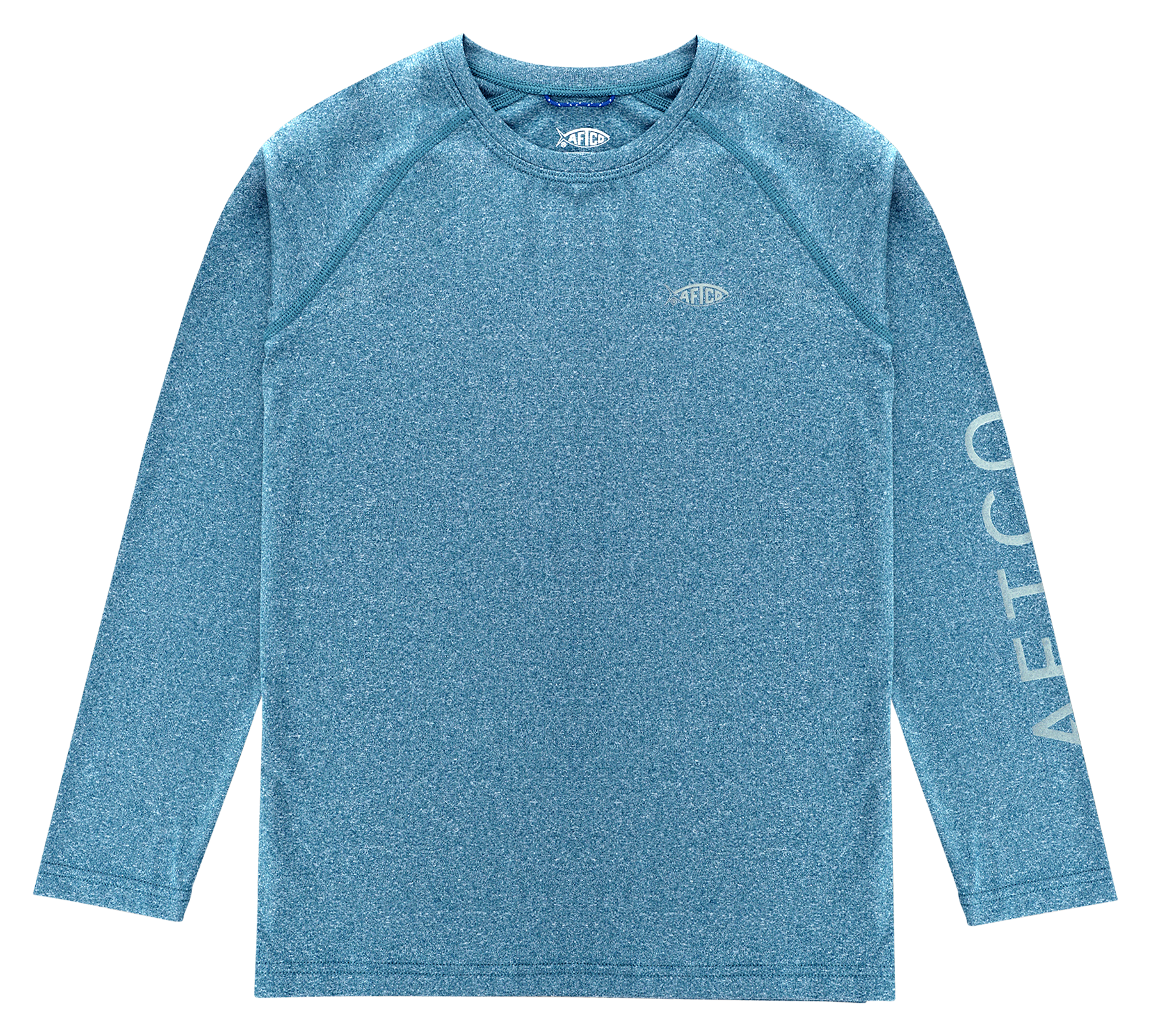 Image of AFTCO Samurai 2 Performance Long-Sleeve Shirt for Kids - Corsair Heather