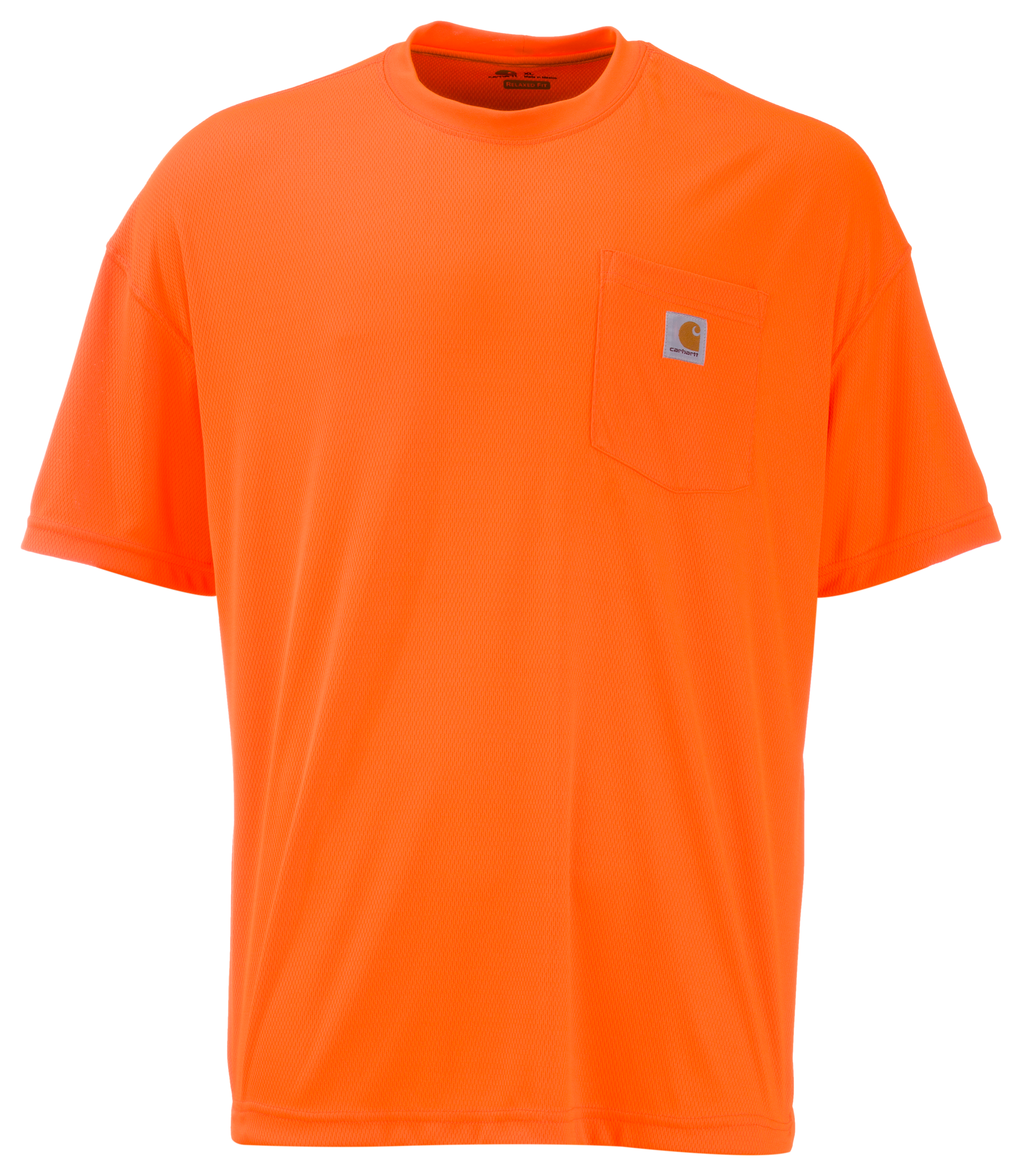 Image of Carhartt Force Color-Enhanced Short-Sleeve T-Shirt for Men - Brite Orange