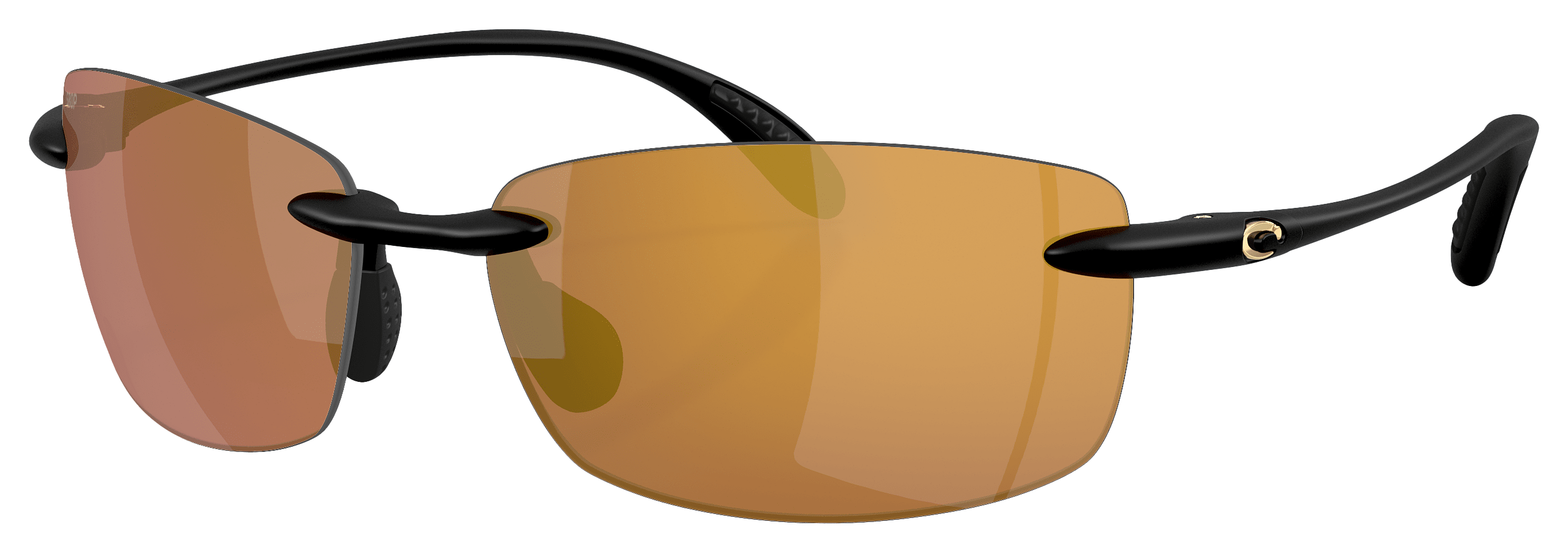 Image of Costa Del Mar Ballast 580P Polarized Sunglasses - Matte Black/Gold Mirror - Medium