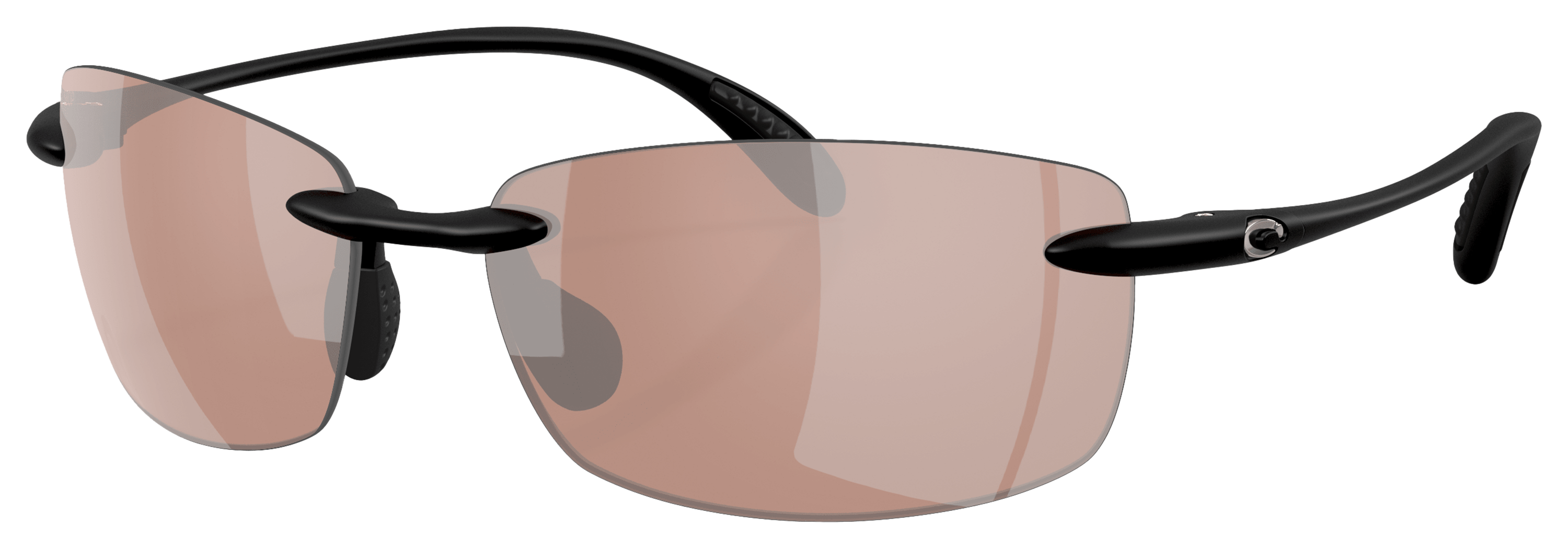 Image of Costa Del Mar Ballast 580P Polarized Sunglasses - Matte Black/Copper/Silver Mirror - Medium