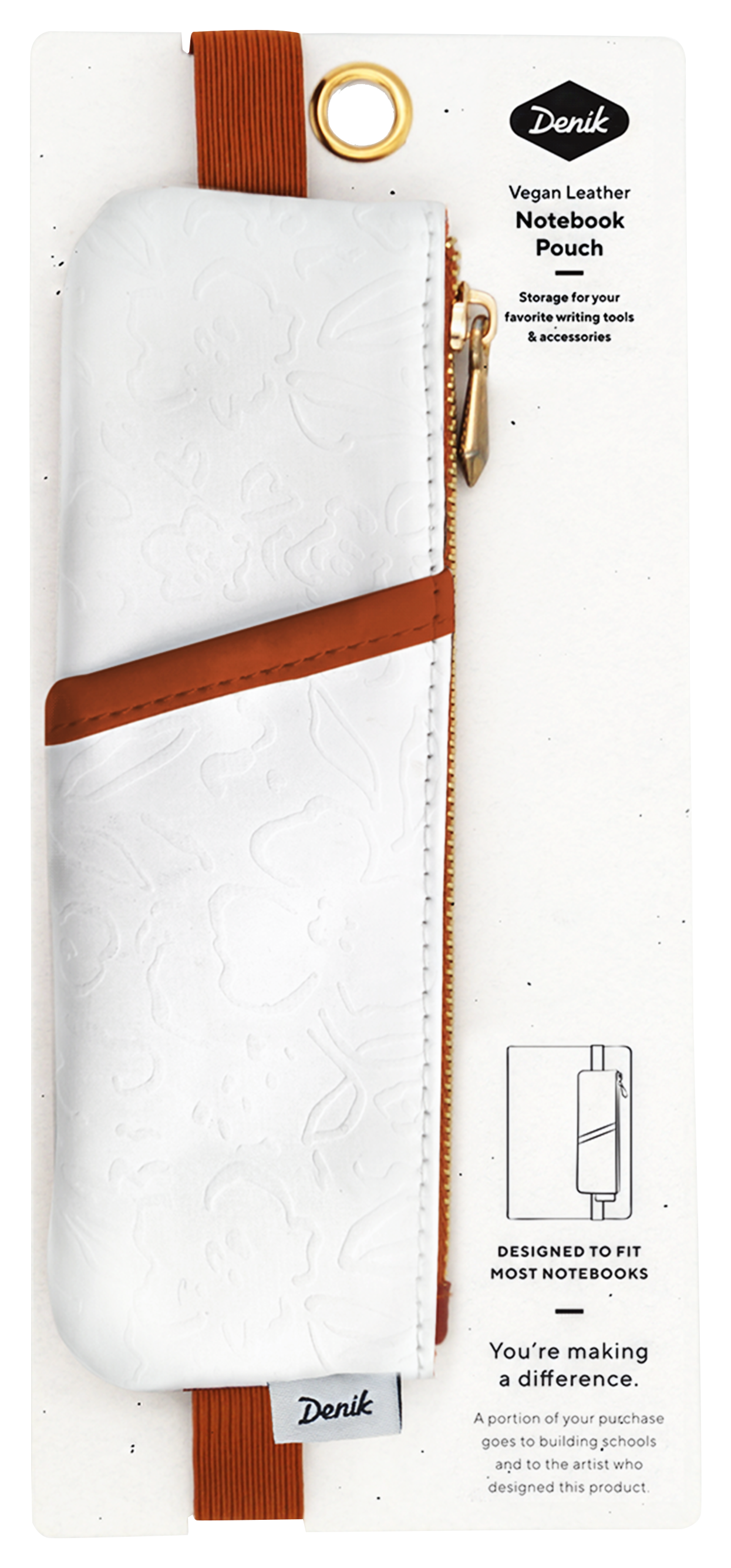 Image of Denik Notebook Pouch - White