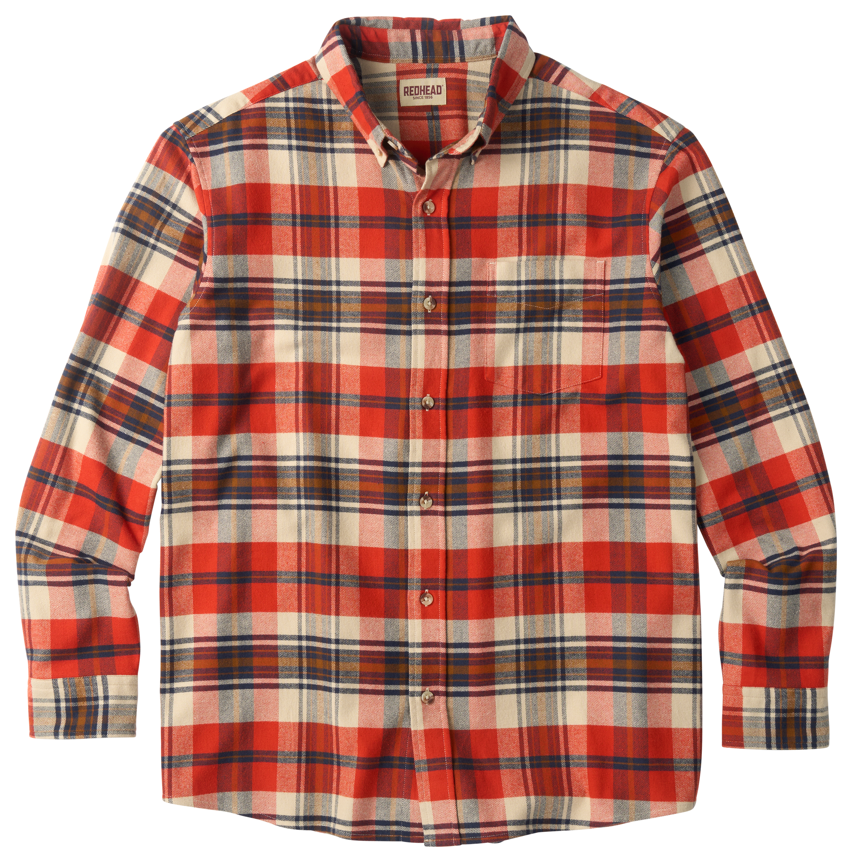Image of RedHead Ultimate Flannel Long-Sleeve Shirt - Red Earth Lodge Plaid