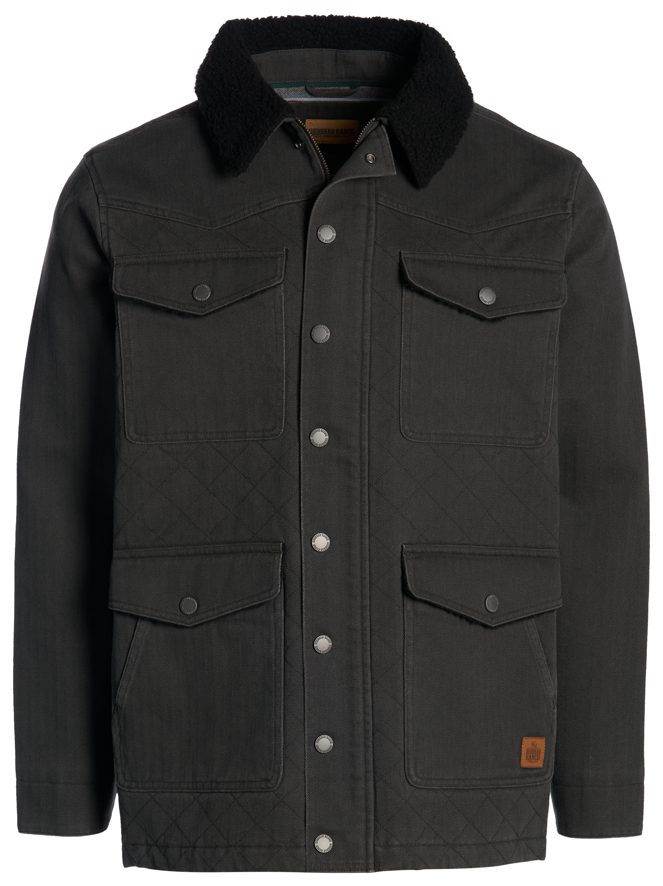 Image of Redhead Ranch Herringbone Western Jacket - Raven