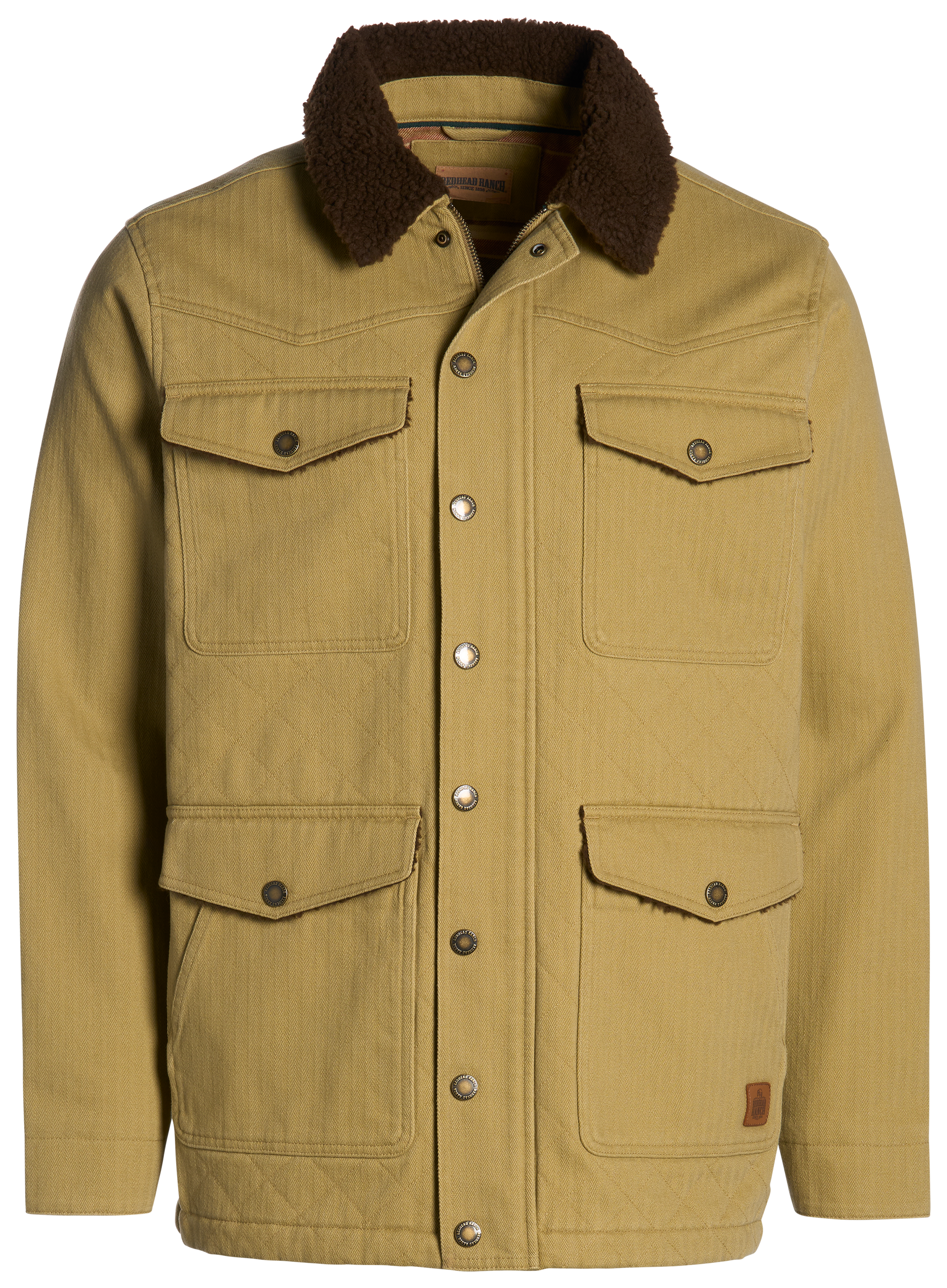 Image of Redhead Ranch Herringbone Western Jacket - Burlap
