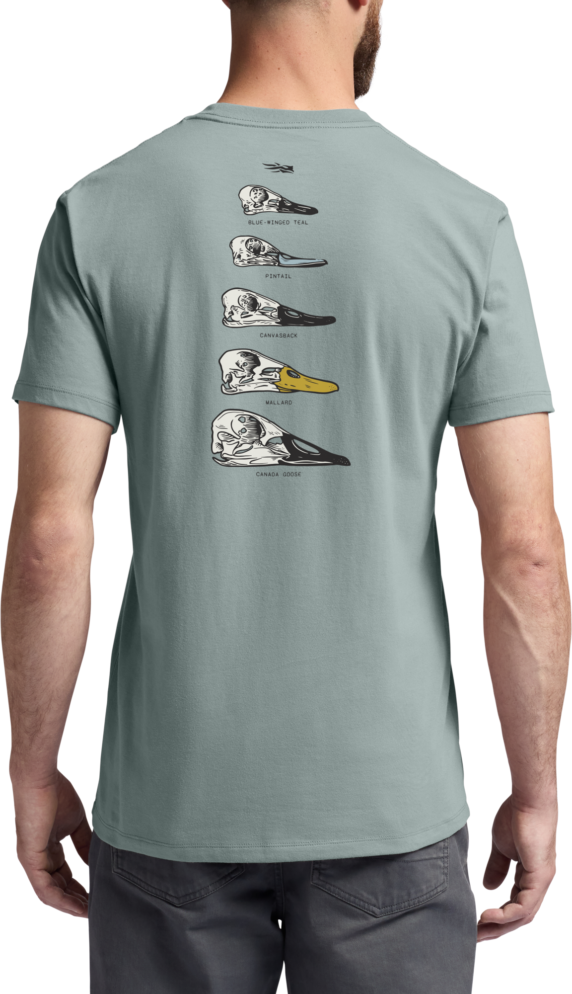 Image of SITKA Waterfowl Skull Short-Sleeve T-Shirt - Surf Blue