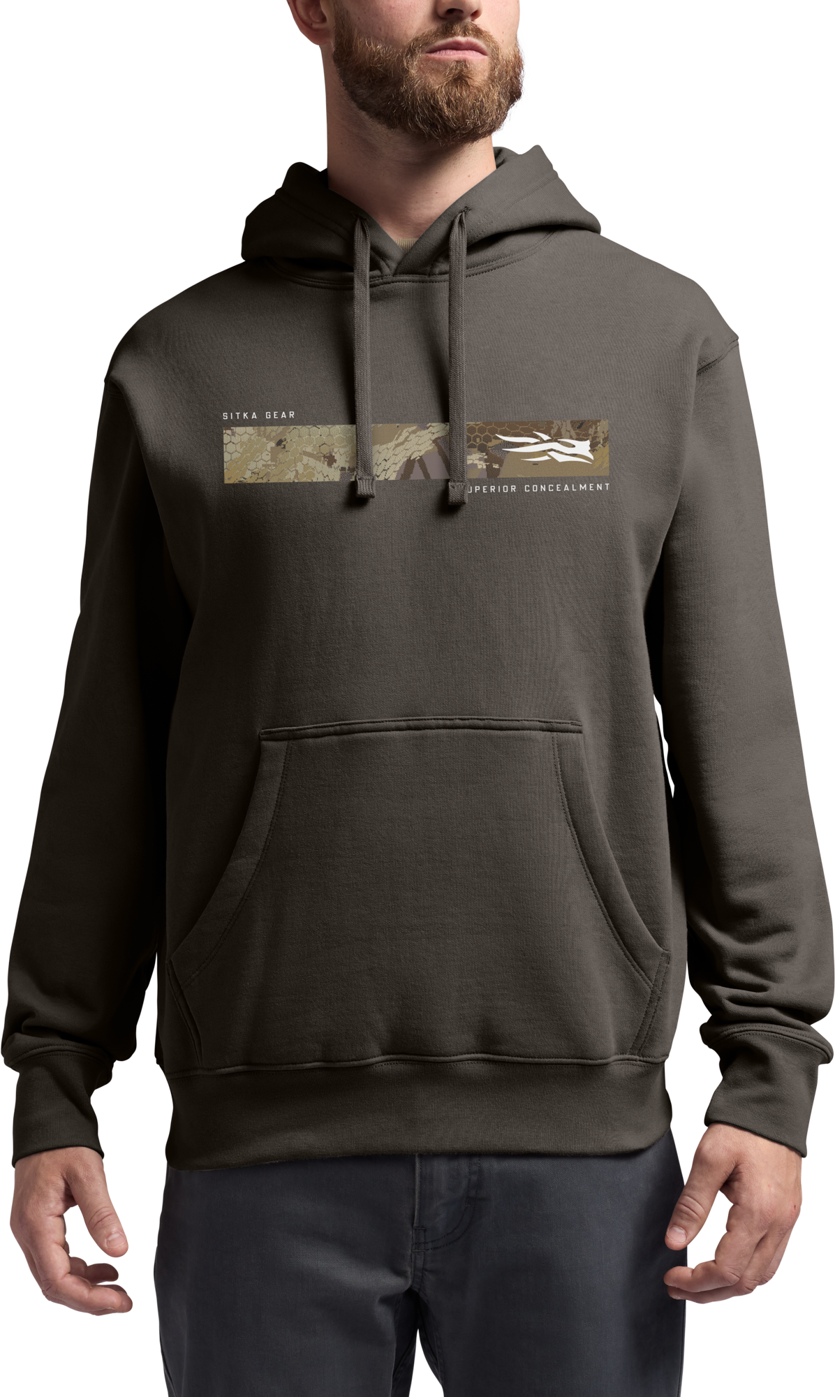 Image of SITKA Broadhead Crest Pullover Hoodie - Earth/Optifade Marsh
