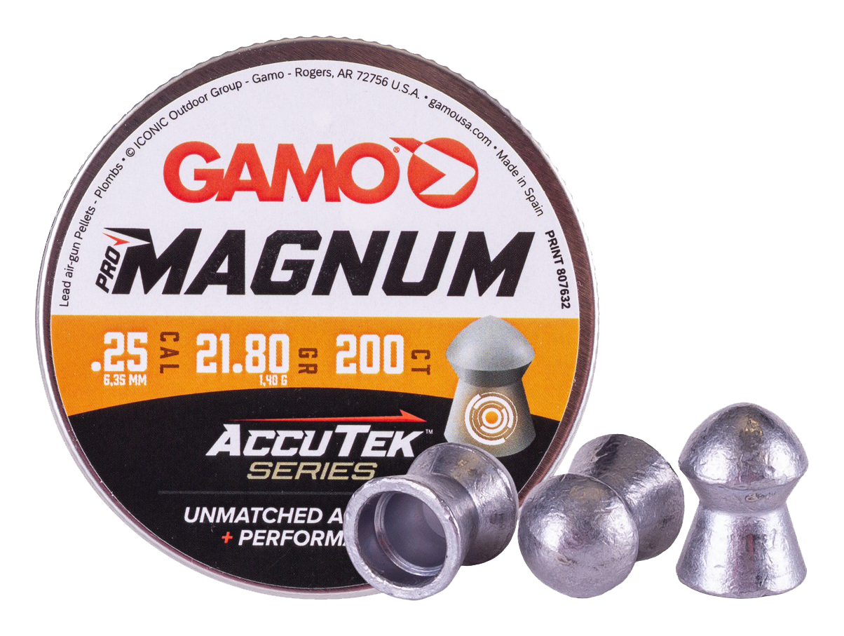 Image of Gamo AccuTek Pro Magnum .25 Caliber Air Rifle Pellets