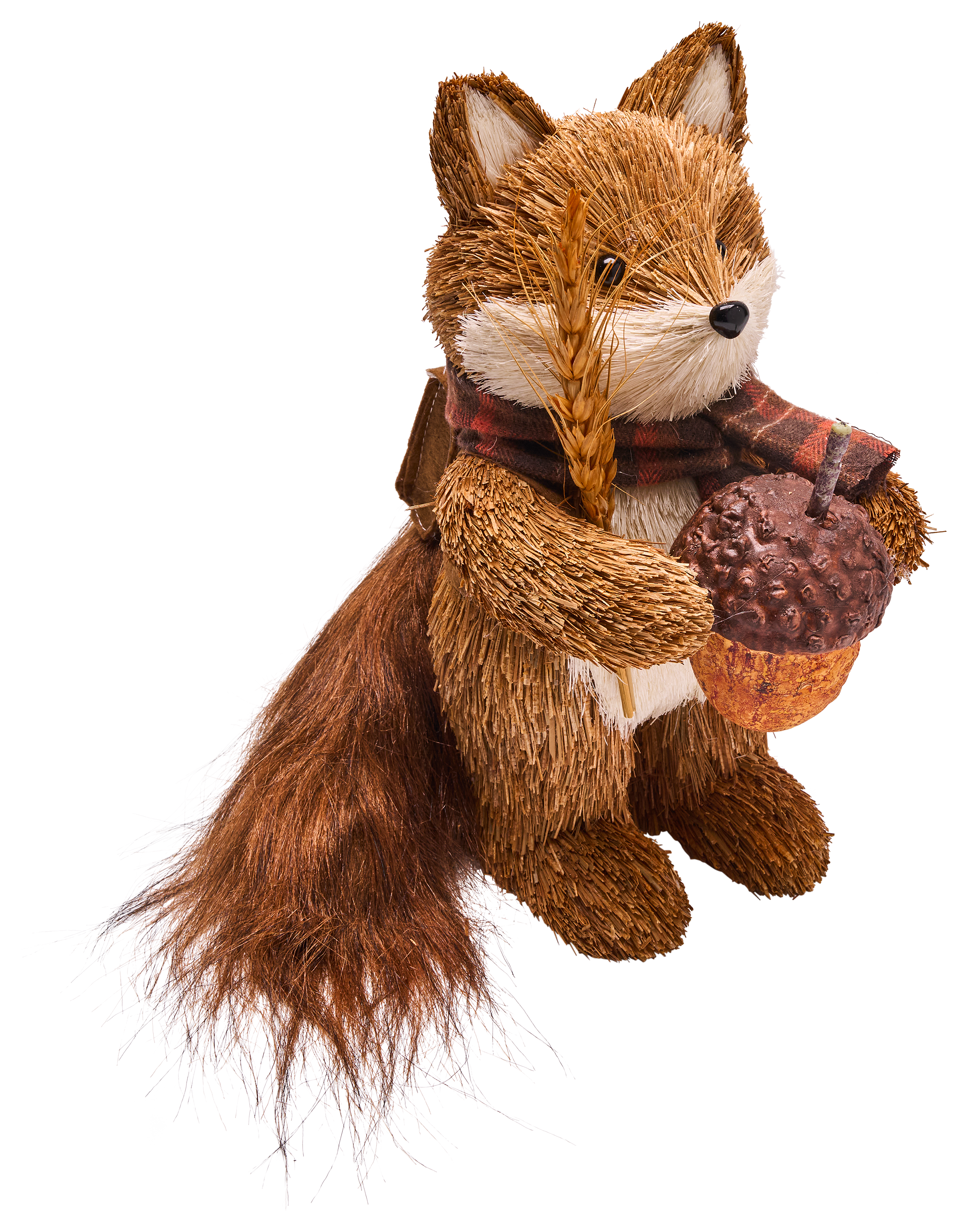 Image of Bass Pro Shops Fox Holding an Acorn Fall Decor