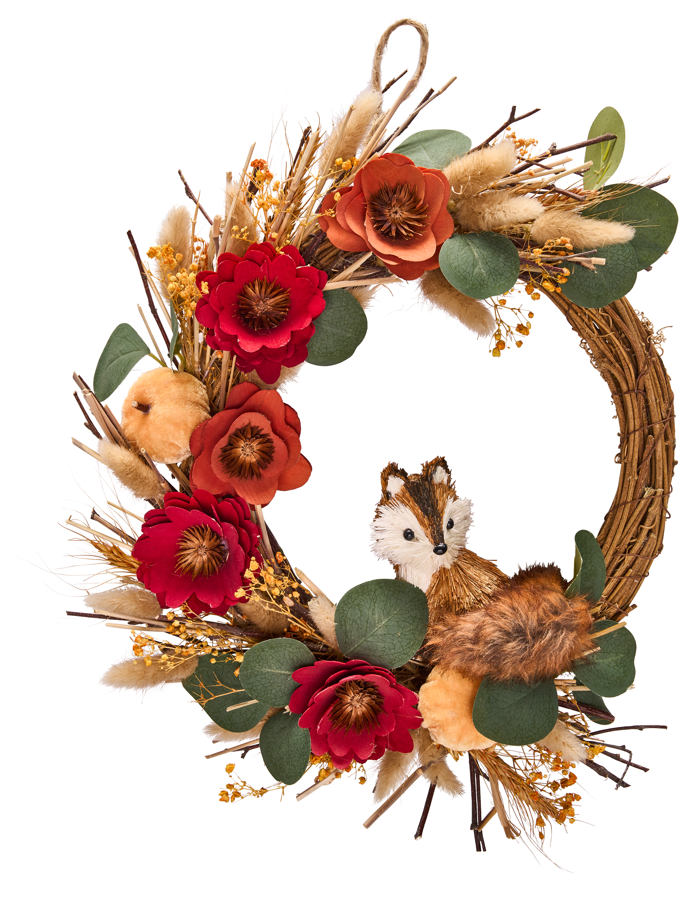 Image of Bass Pro Shops Fall Wreath with Fox Wall Decor