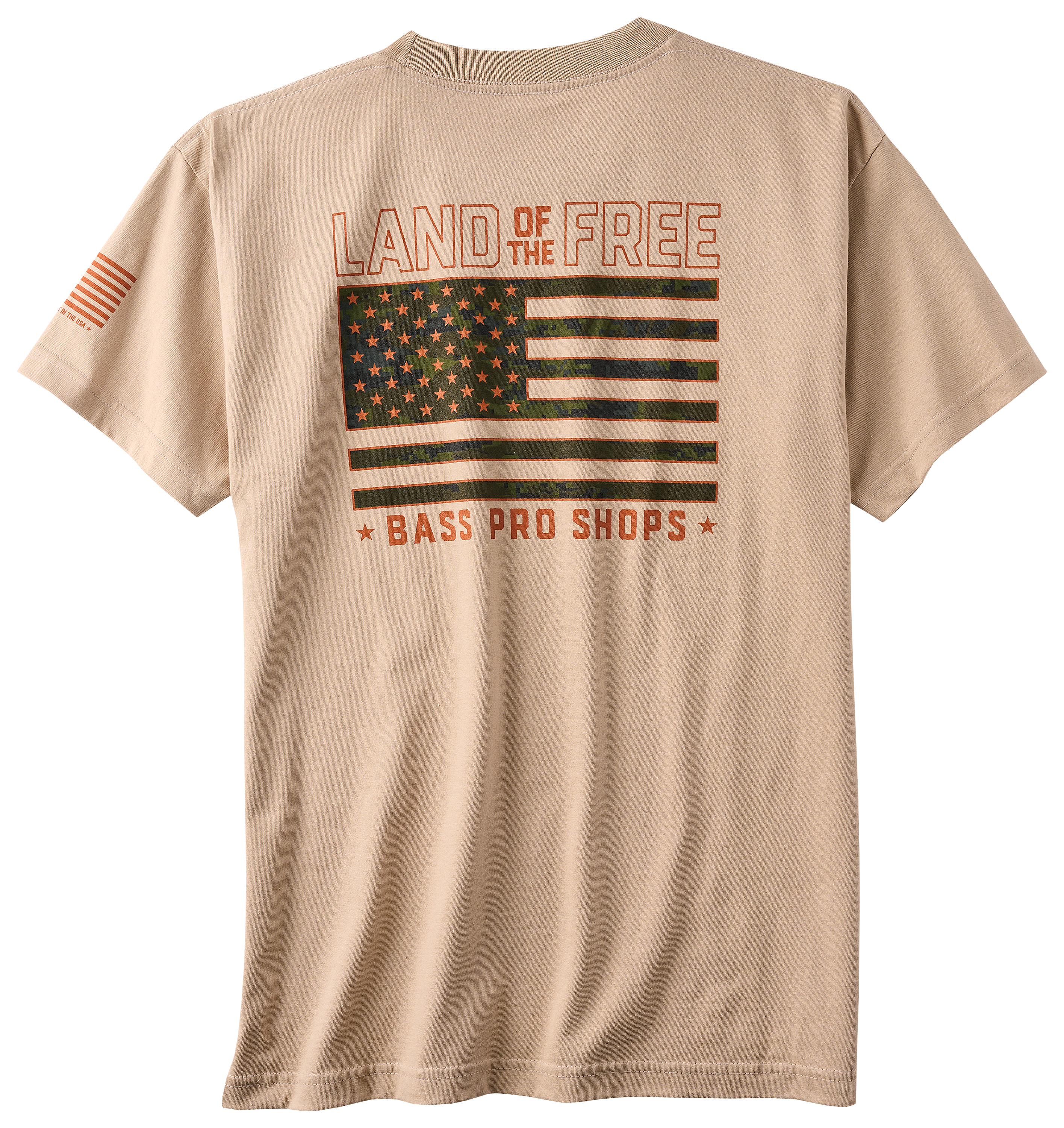 Image of Land of the Free Wave Short-Sleeve T-Shirt - Sand