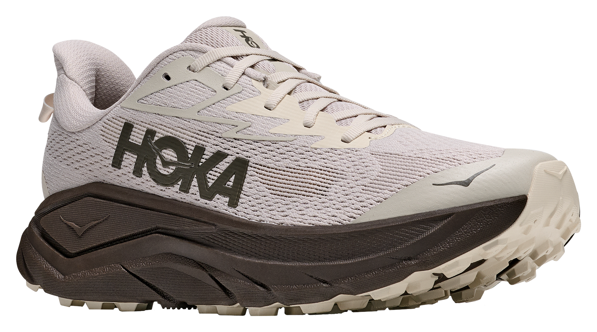 Image of Hoka Challenger 8 Trail Running Shoes for Men - River Rock Grey