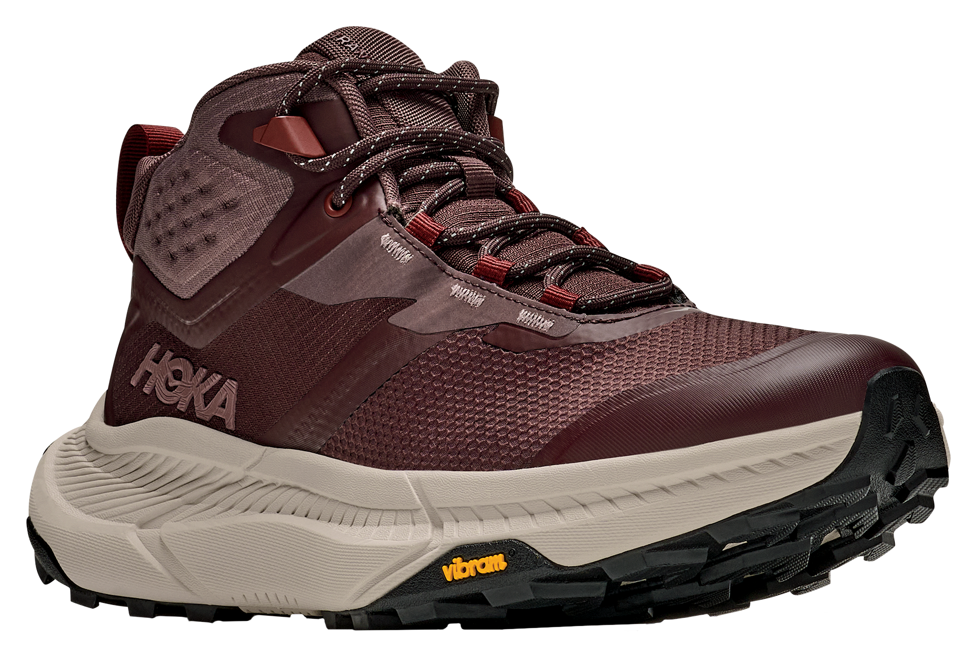 Image of HOKA Transport Hike GTX Waterproof Hiking Boots for Women - Deep Mauve/Smoky Quartz