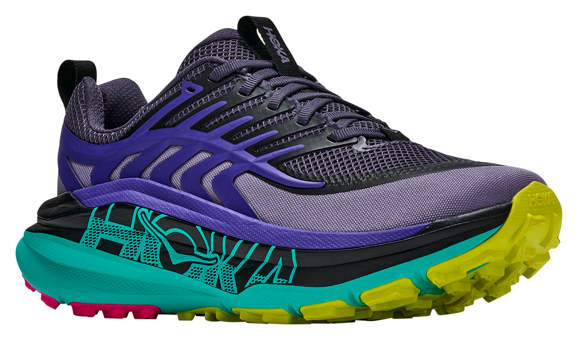 HOKA Stinson 8 Trail Running Shoes for Women - Squid Ink/Electric Aqua