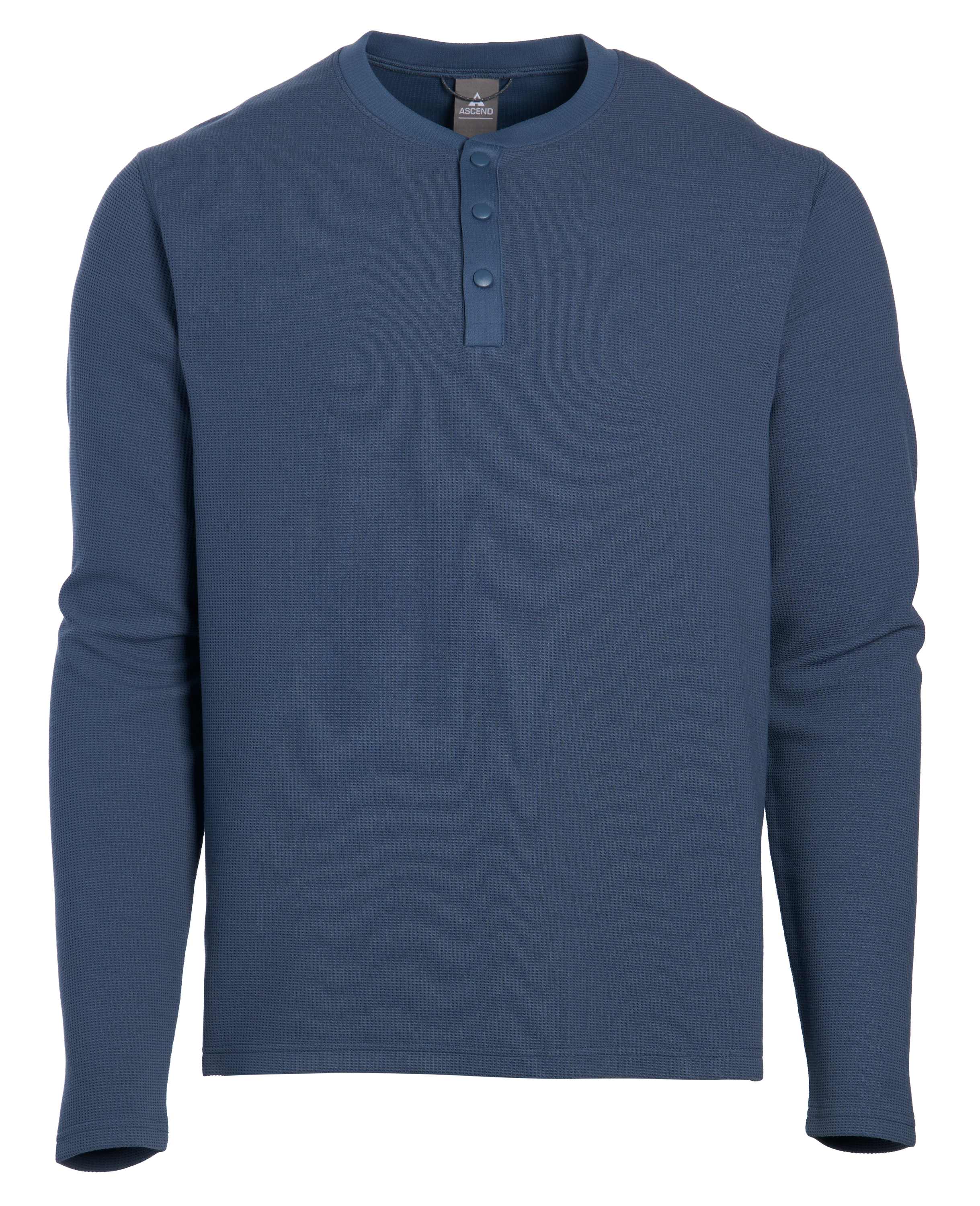 Image of Ascend Long-Sleeve Henley - Bering Sea
