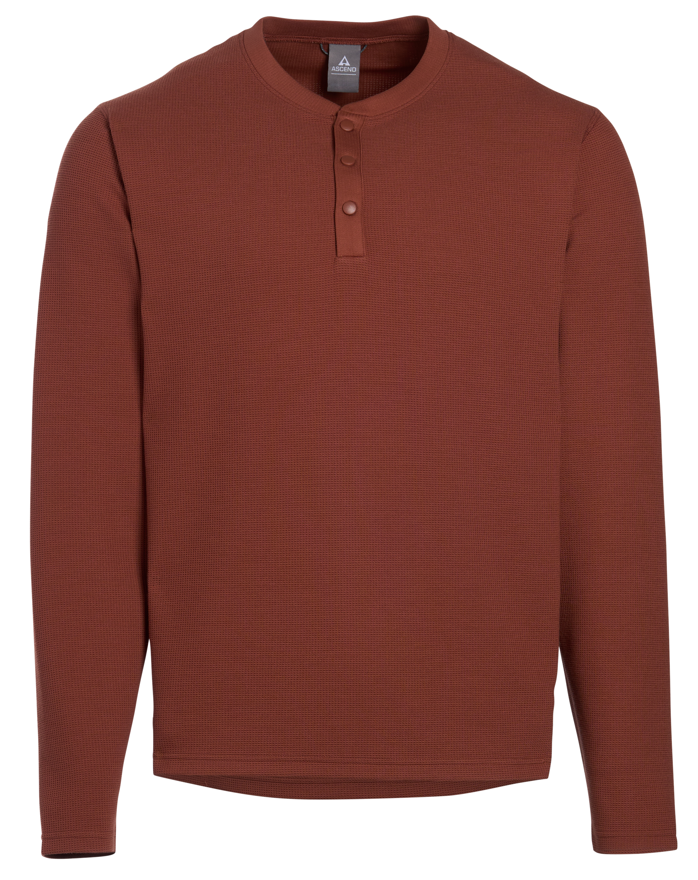 Image of Ascend Long-Sleeve Henley - Coconut Shell