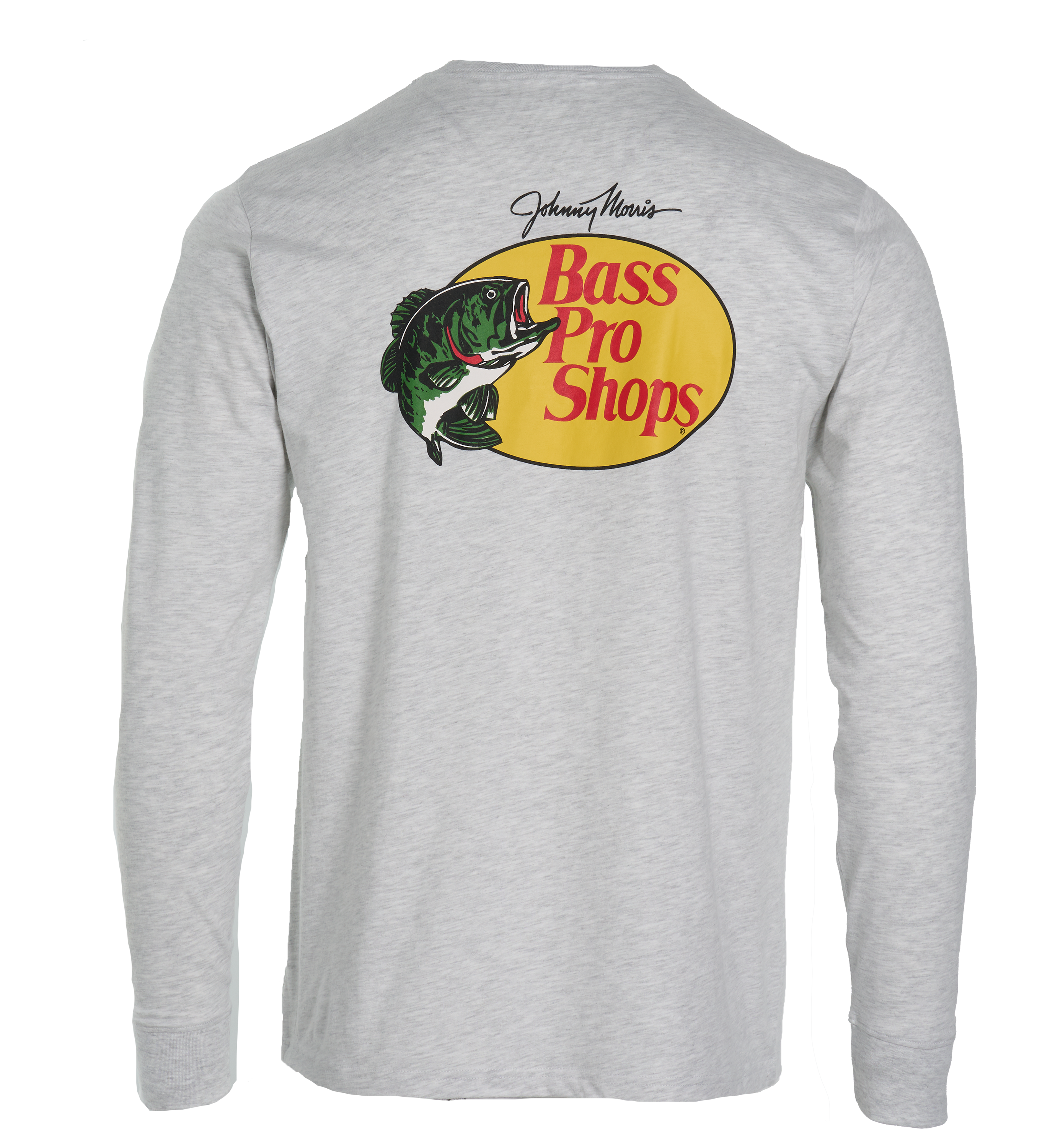 Image of Bass Pro Shops Classic Logo Long-Sleeve T-Shirt - Heather Gray