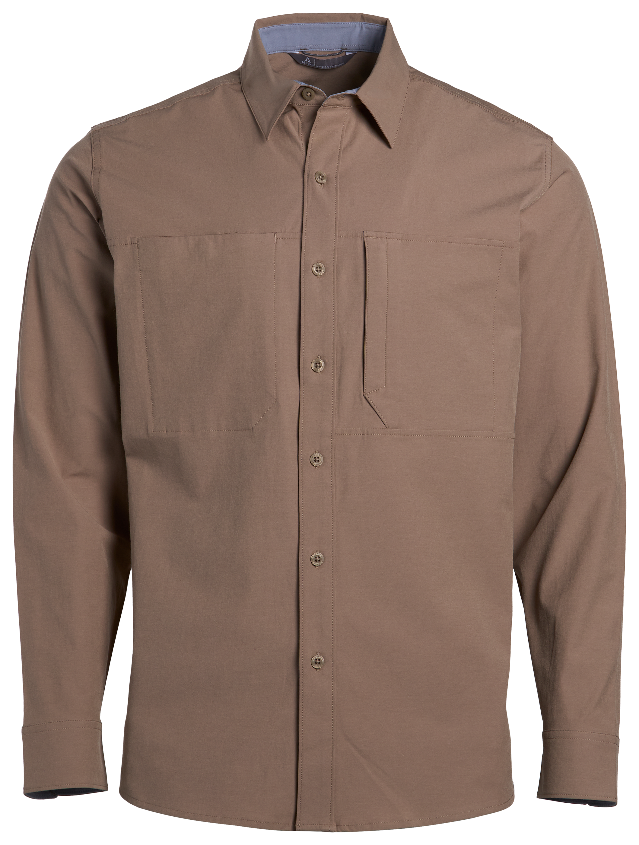Image of Ascend Dutton Utility Pocket Long-Sleeve Shirt - Coriander