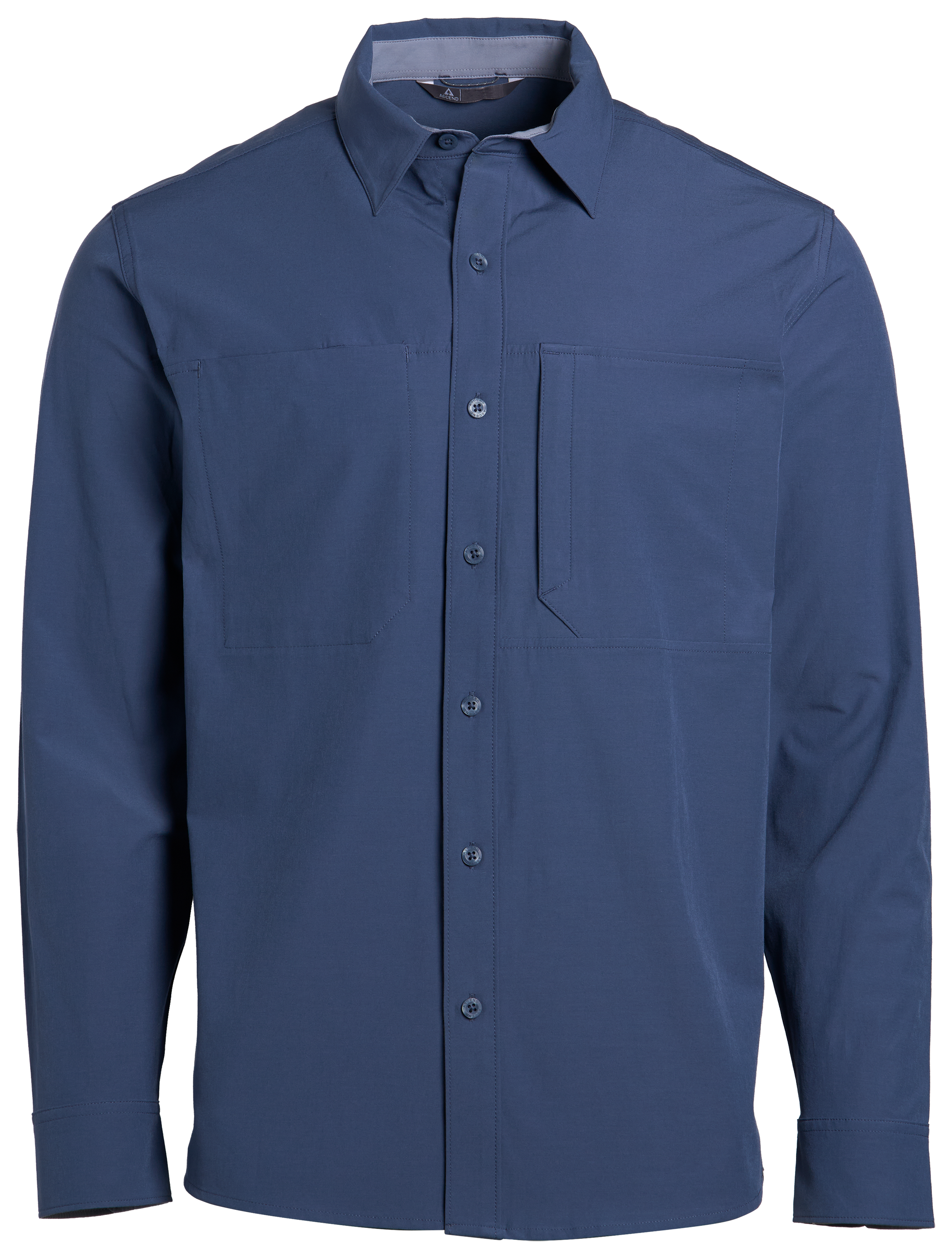 Image of Ascend Dutton Utility Pocket Long-Sleeve Shirt - Bering Sea
