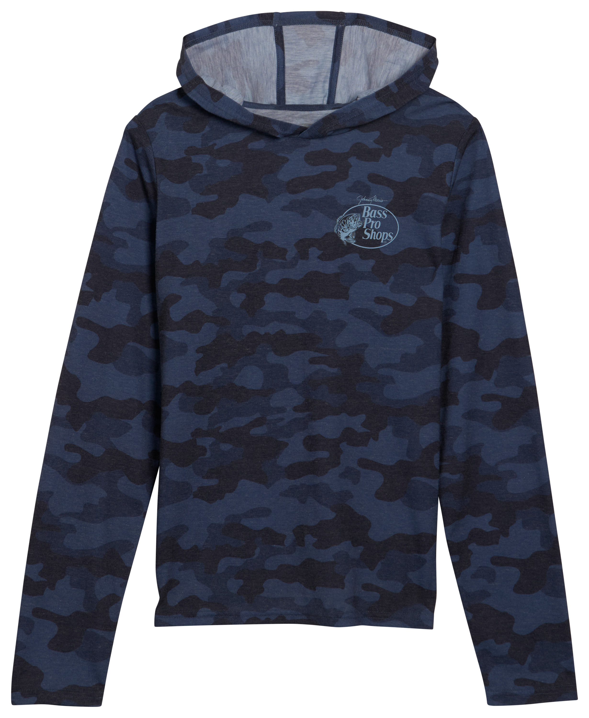Image of Bass Pro Shops Camo Long-Sleeve Hooded T-Shirt for Kids