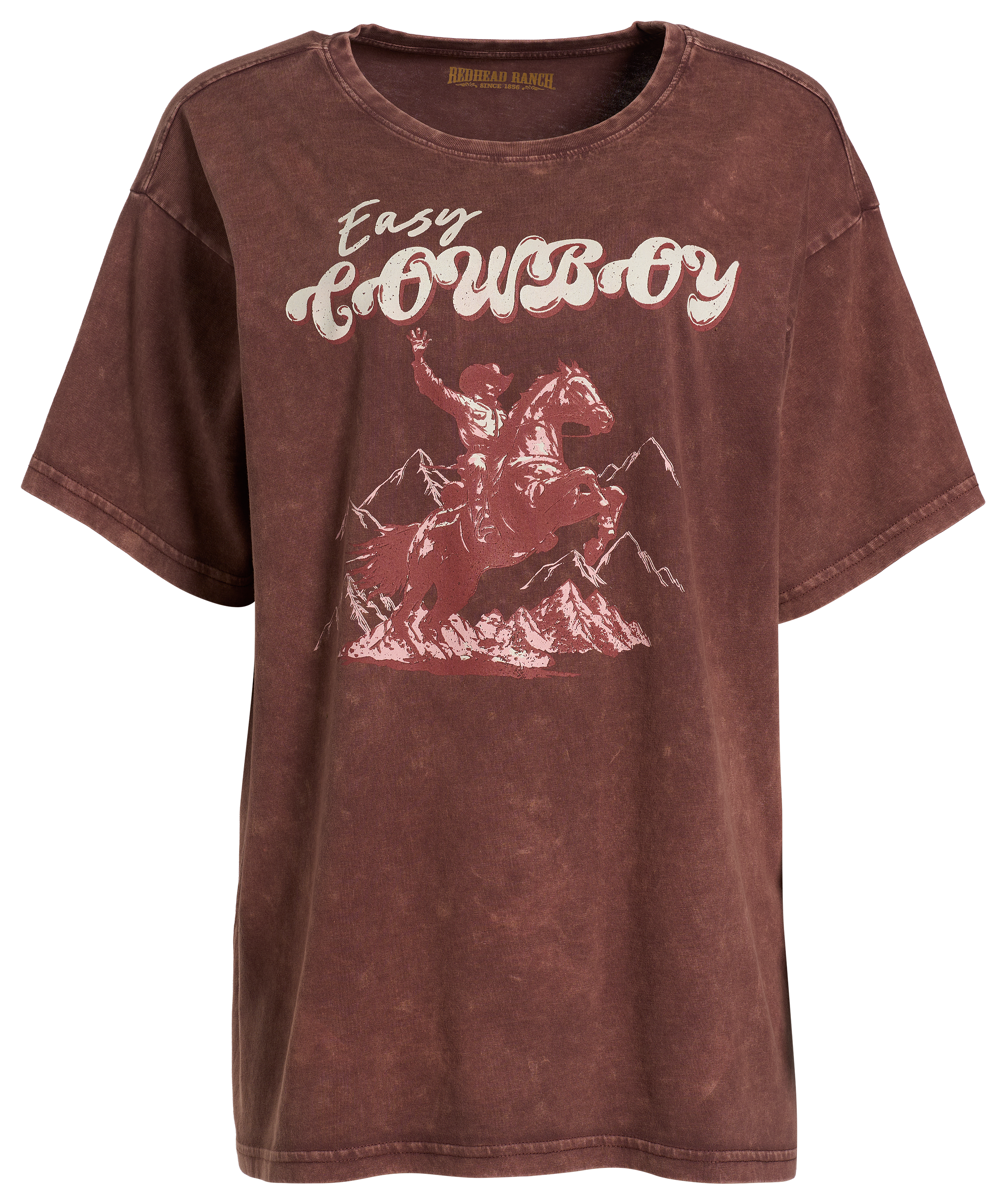 Image of RedHead Ranch Easy Cowboy Short-Sleeve Boyfriend T-Shirt - Cappuccino