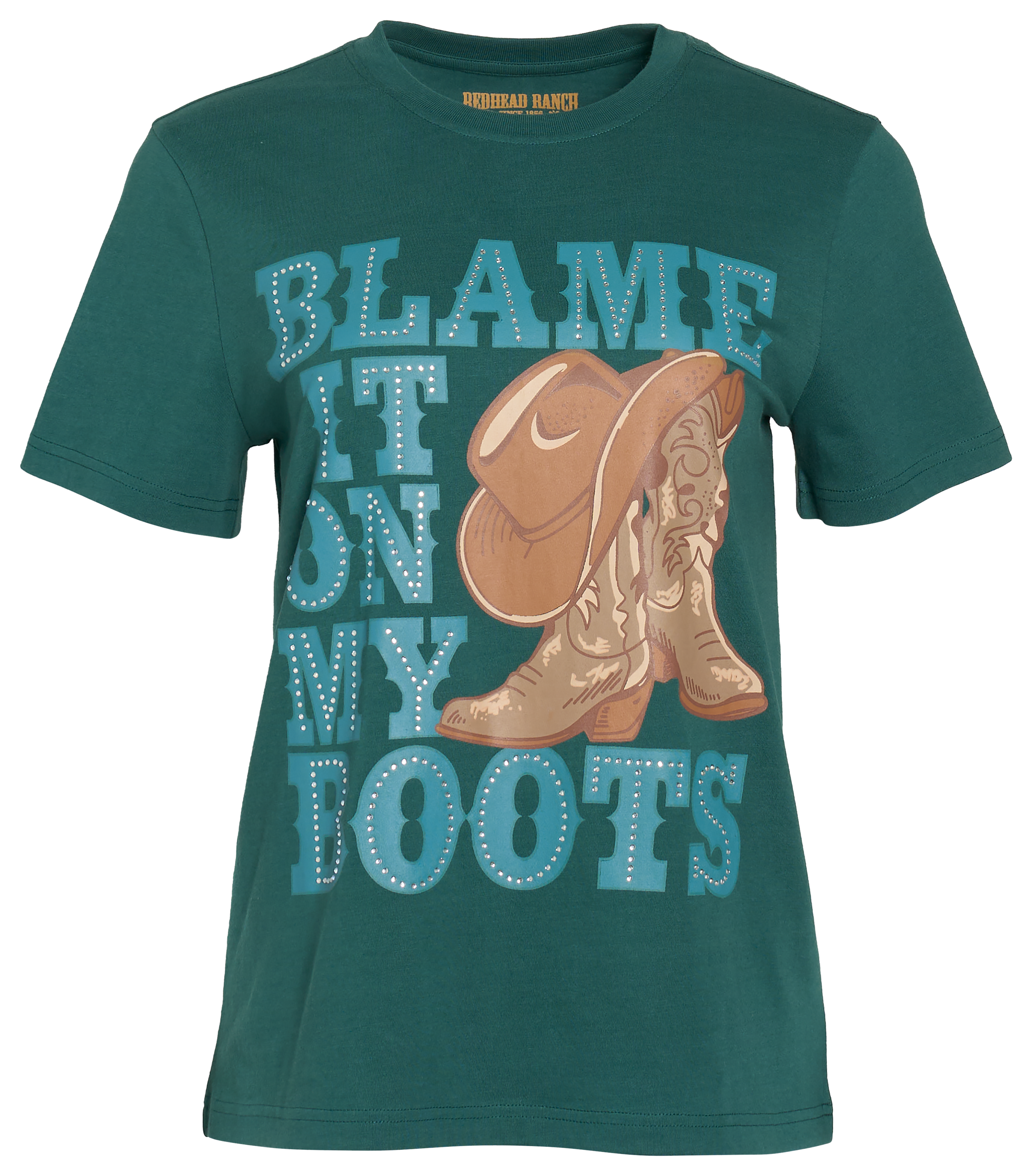 Image of RedHead Ranch Blame Classic-Fit Graphic Short-Sleeve T-Shirt - Jasper