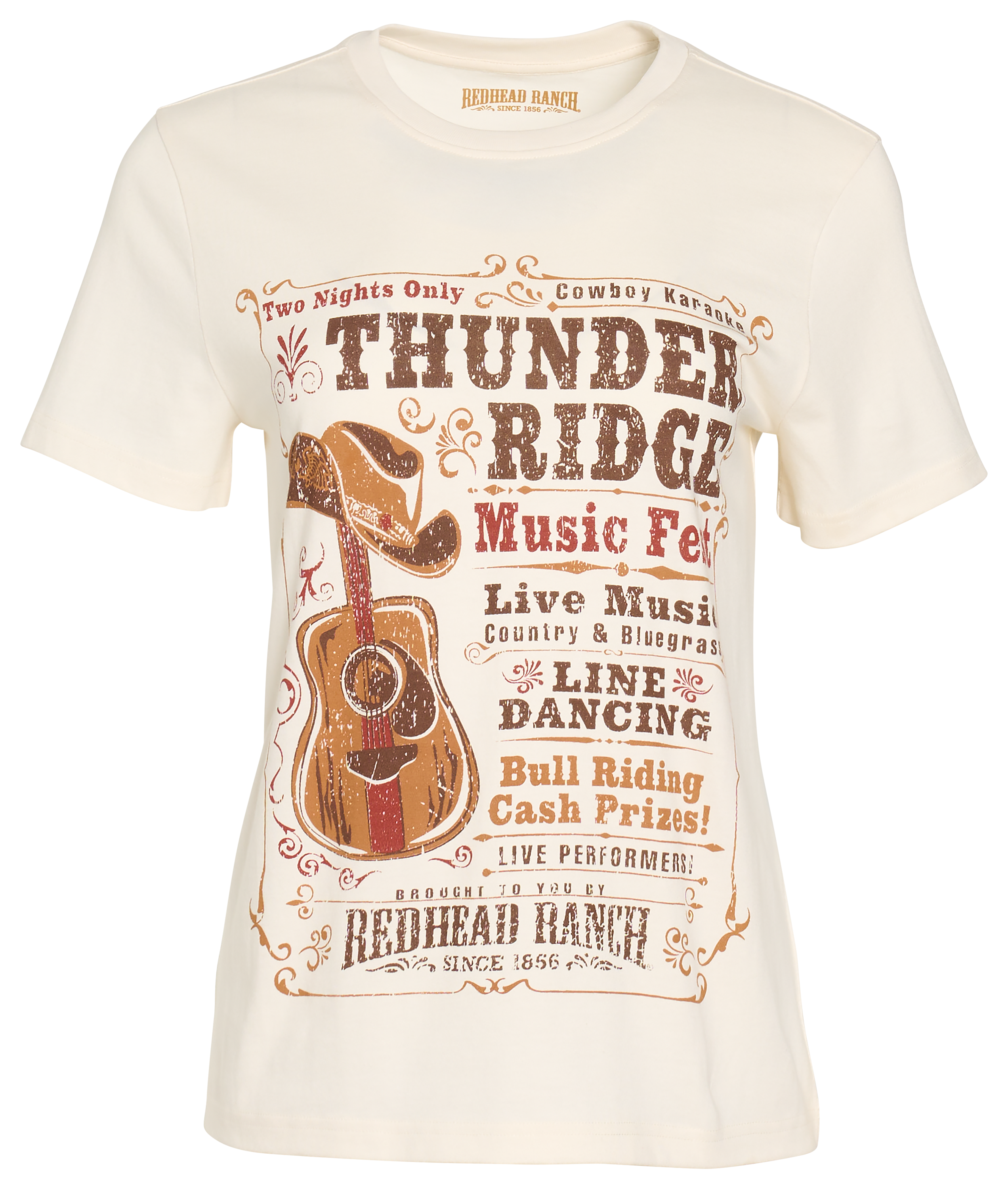 Image of RedHead Ranch Thunder Ridge Classic-Fit Graphic Short-Sleeve T-Shirt - Snowfall