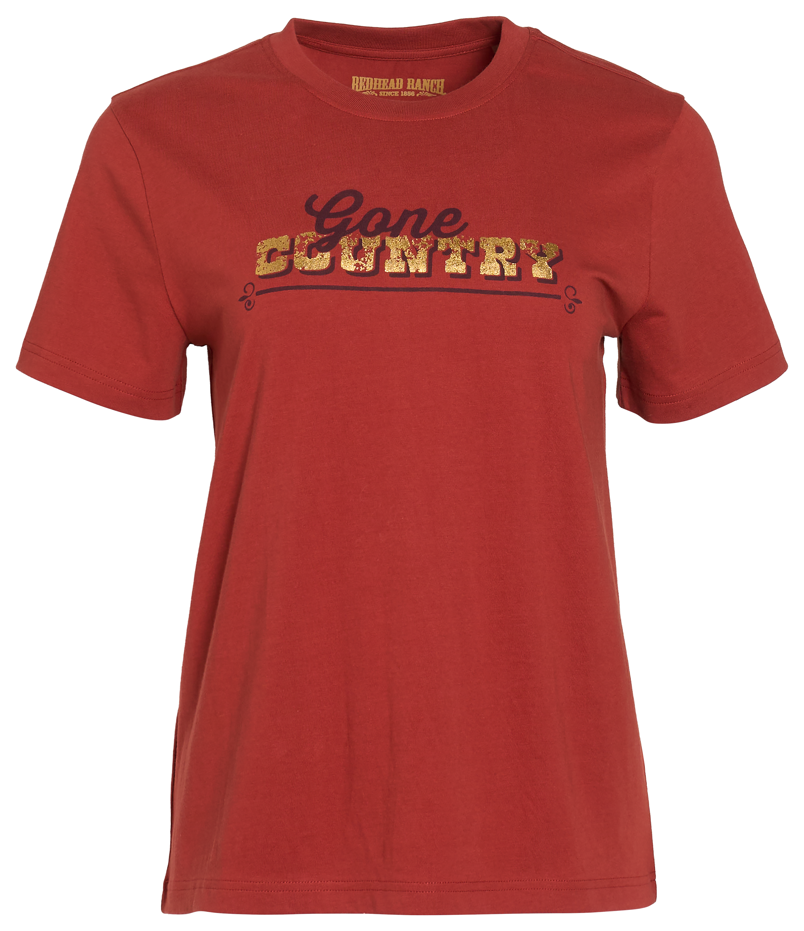 Image of RedHead Ranch Gone Country Classic-Fit Graphic Short-Sleeve T-Shirt - Chili Oil