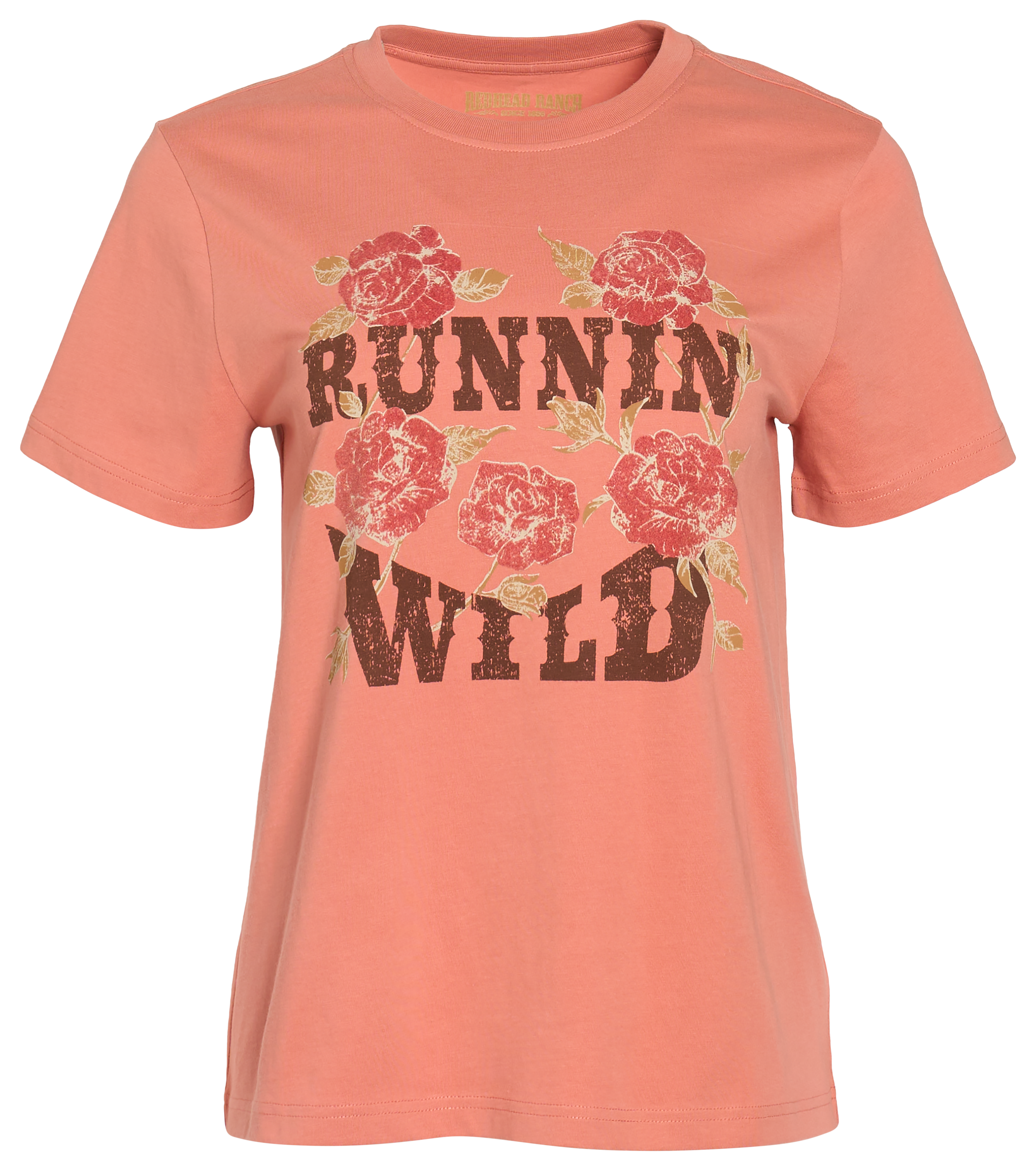 Image of RedHead Ranch Runnin Wild Classic-Fit Graphic Short-Sleeve T-Shirt - Desert Sand