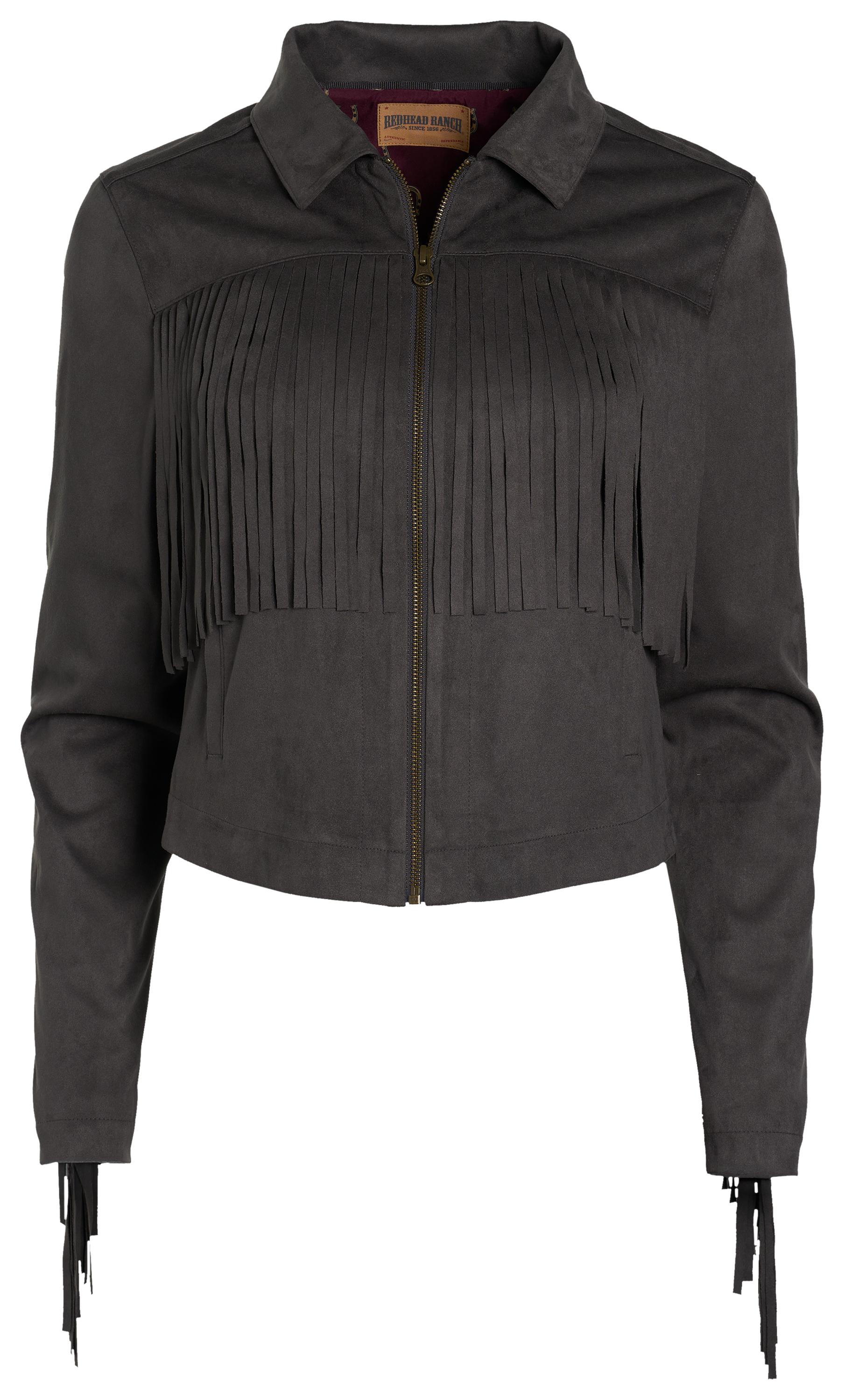 Image of RedHead Ranch Fringed Jacket - Asphalt