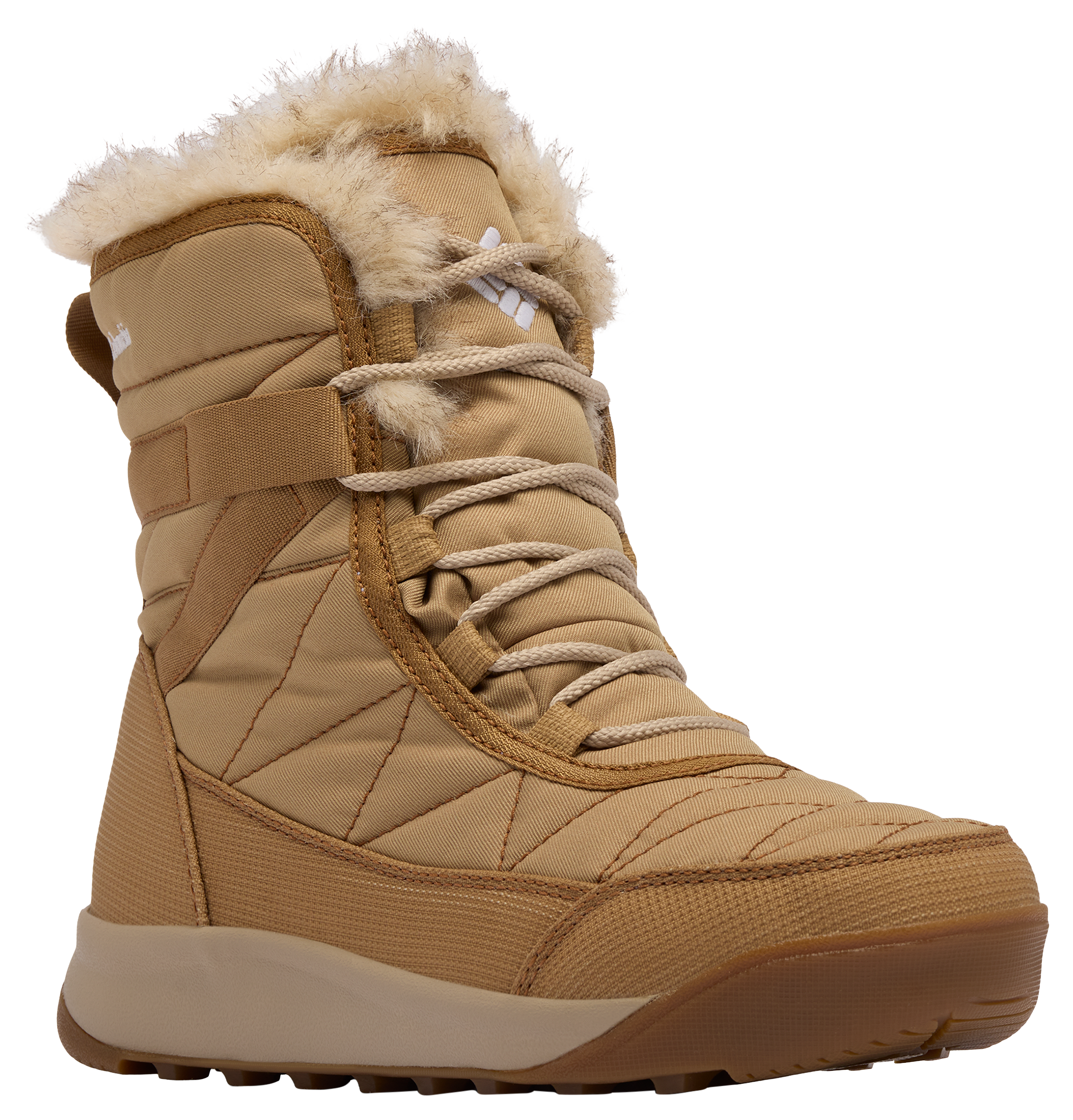 Image of Columbia Minx Shorty IV Insulated Waterproof Winter Boots for Women - Sahara/Sea Salt