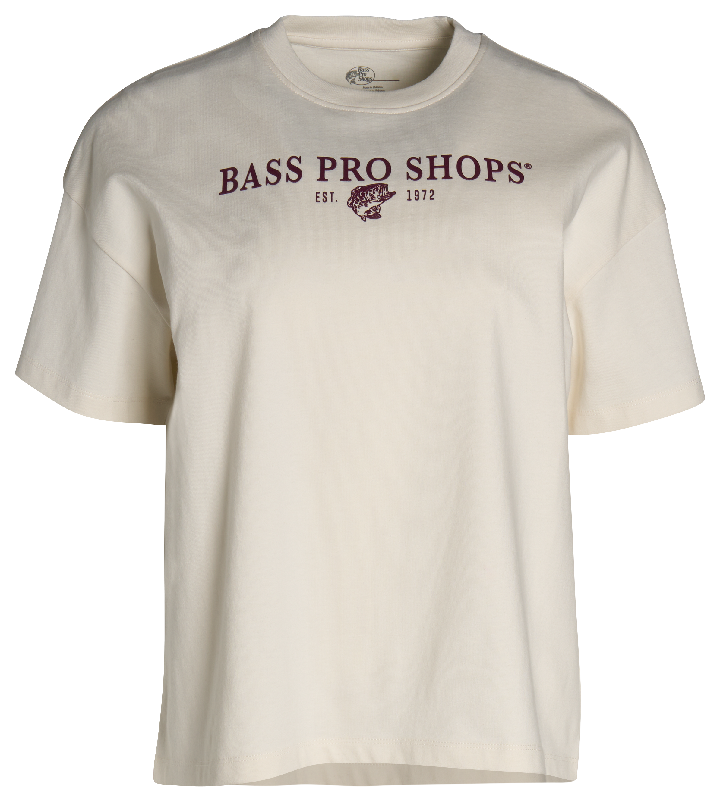 Image of Bass Pro Shops Heavyweight Logo Short-Sleeve T-Shirt - Gardenia/Fig