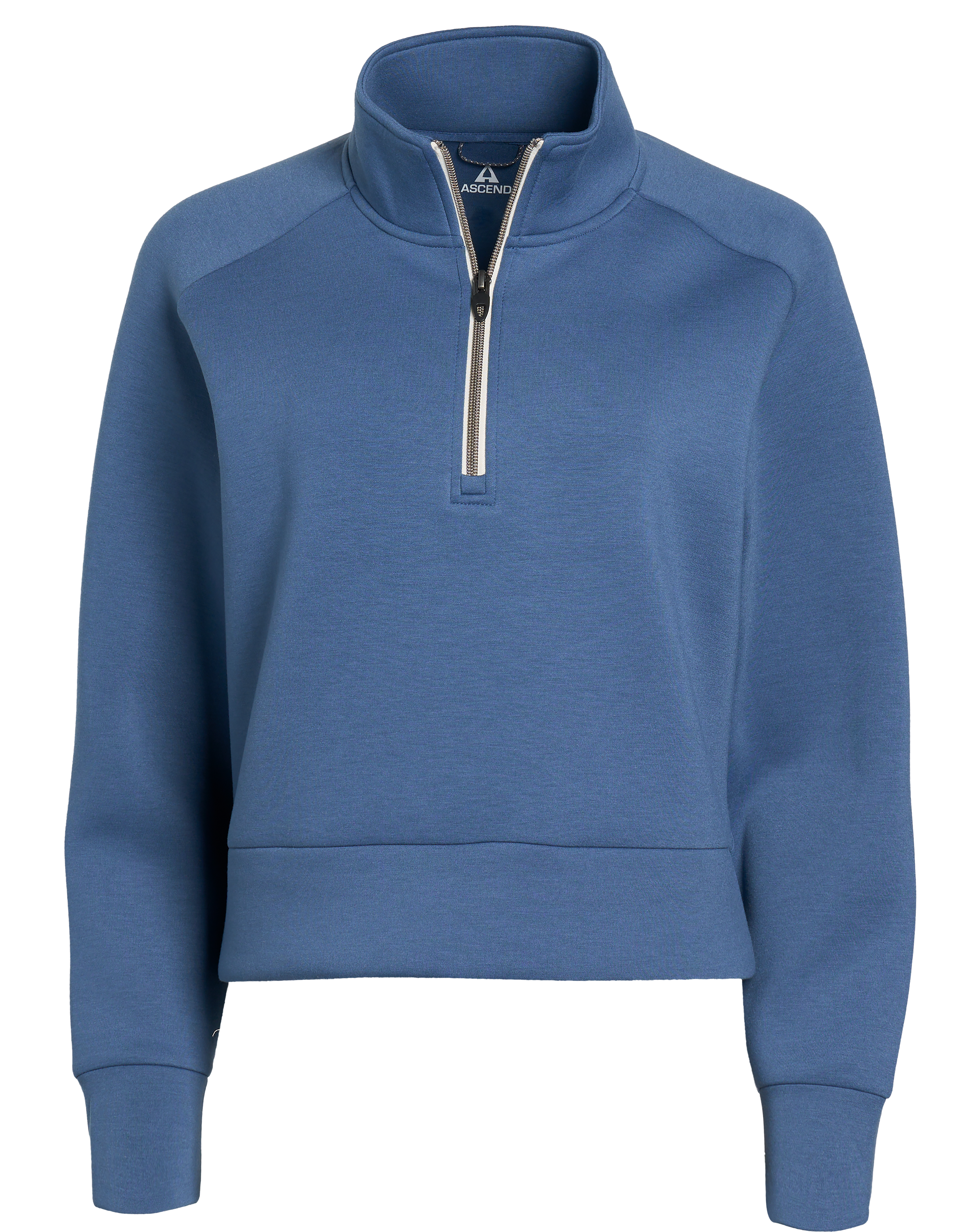Image of Ascend Quarter-Zip Performance Pullover - Bering Sea