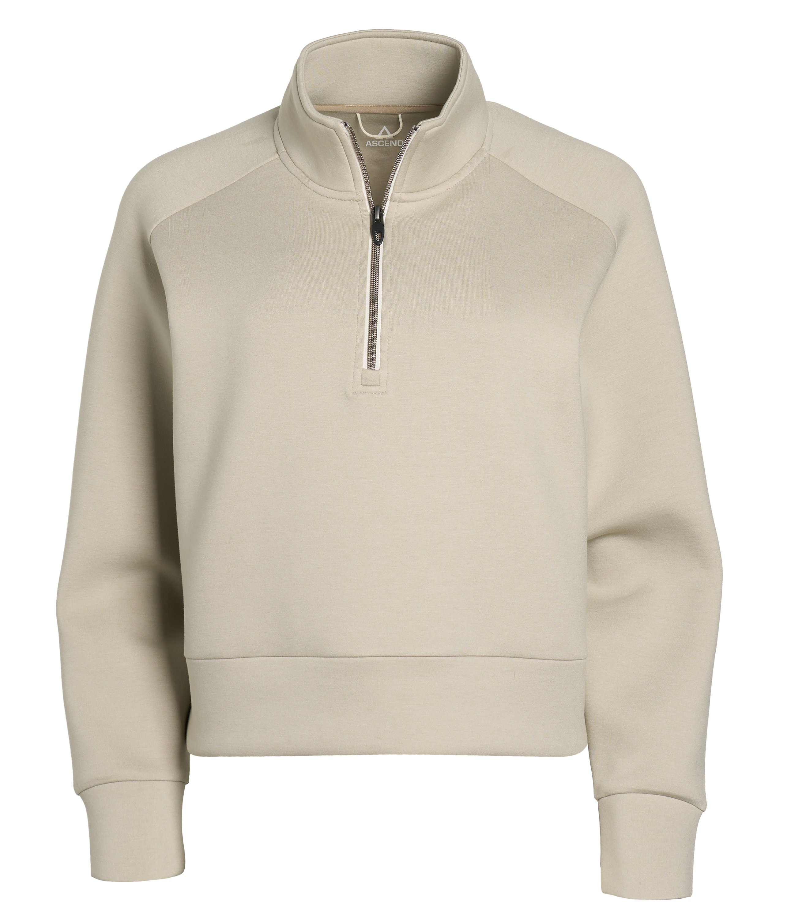 Image of Ascend Quarter-Zip Performance Pullover - Abbey Stone