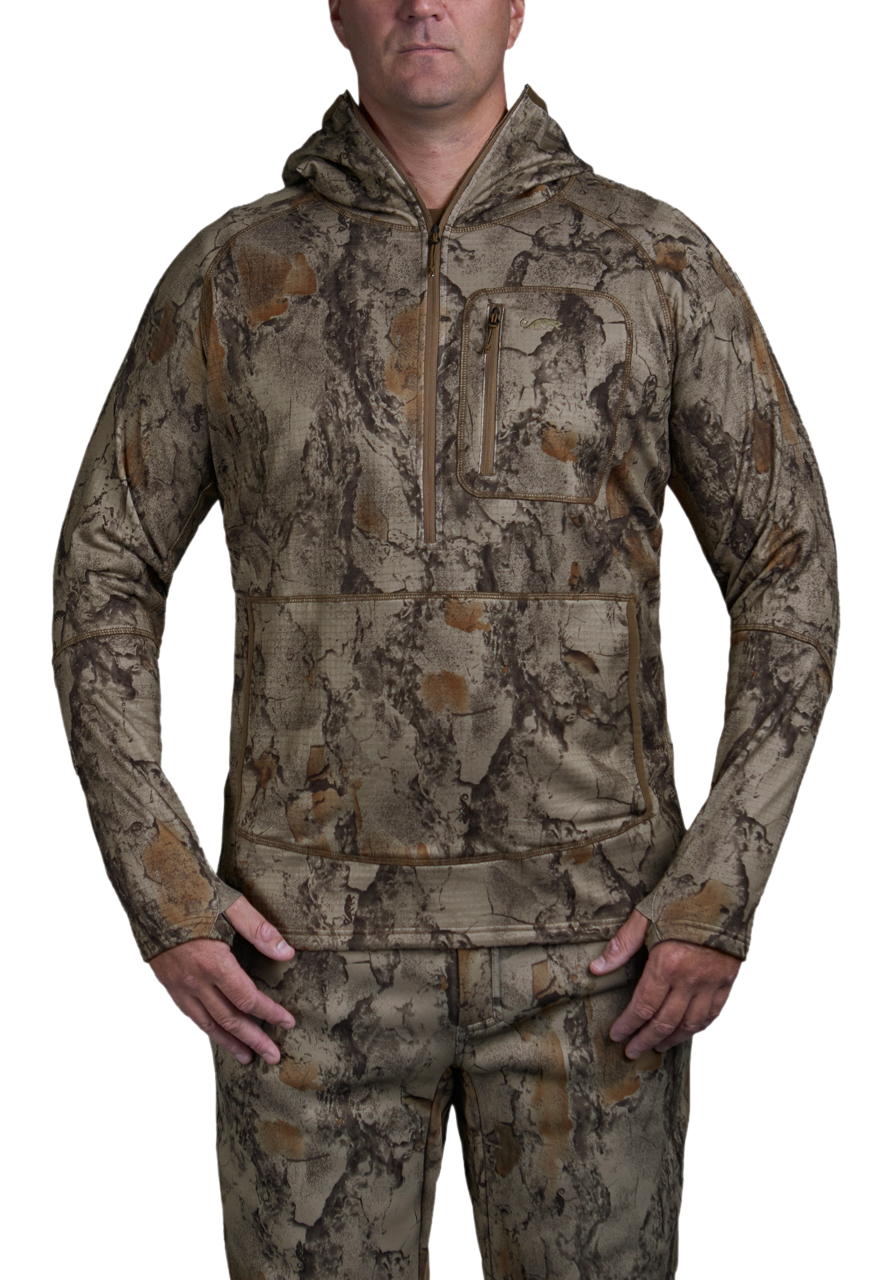Image of Natural Gear Coldfront Layering Half-Zip Hoodie - Natural Gear Natural