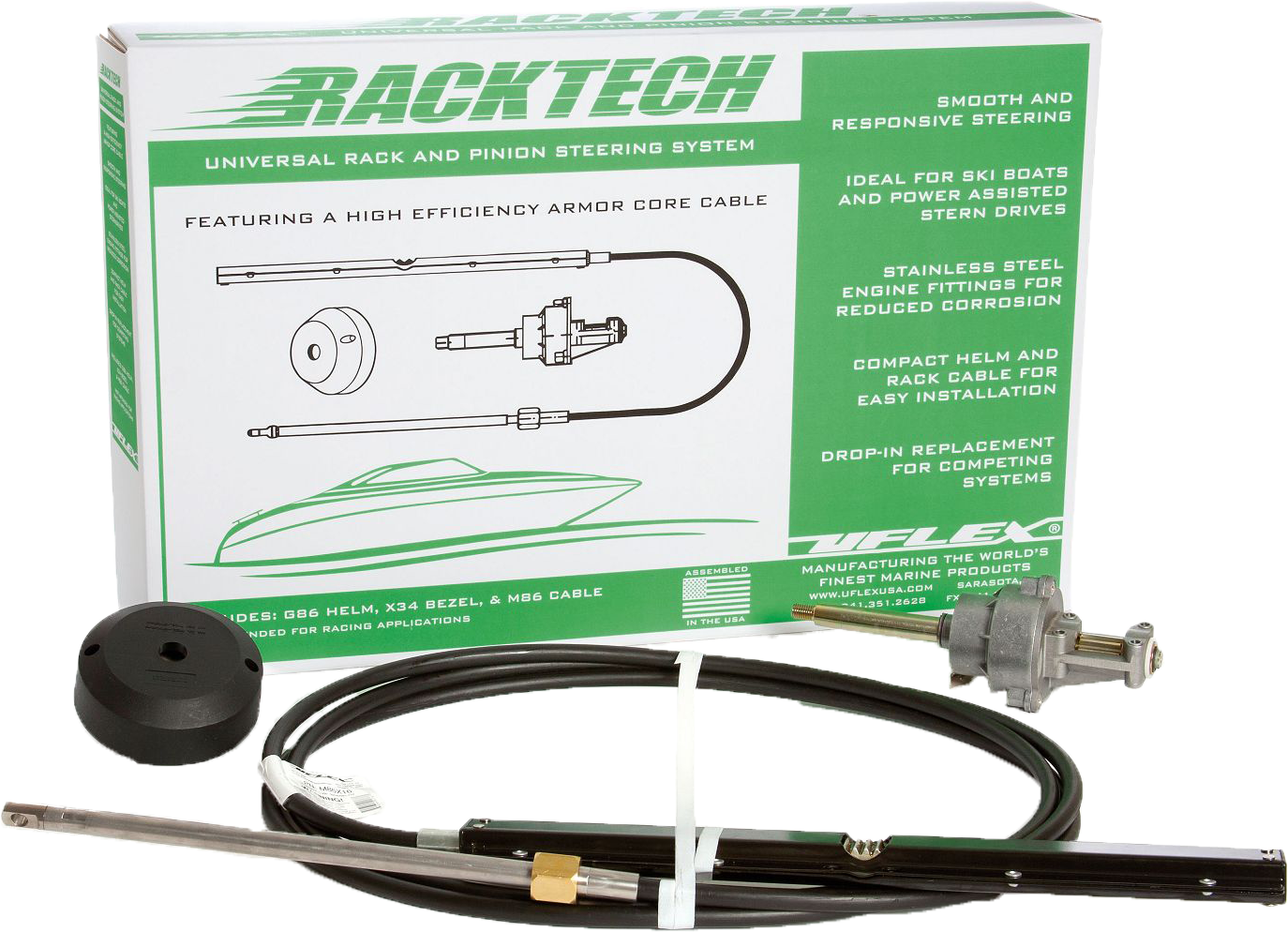 Uflex Rack-and-Pinion Steering System - RACKTECH11