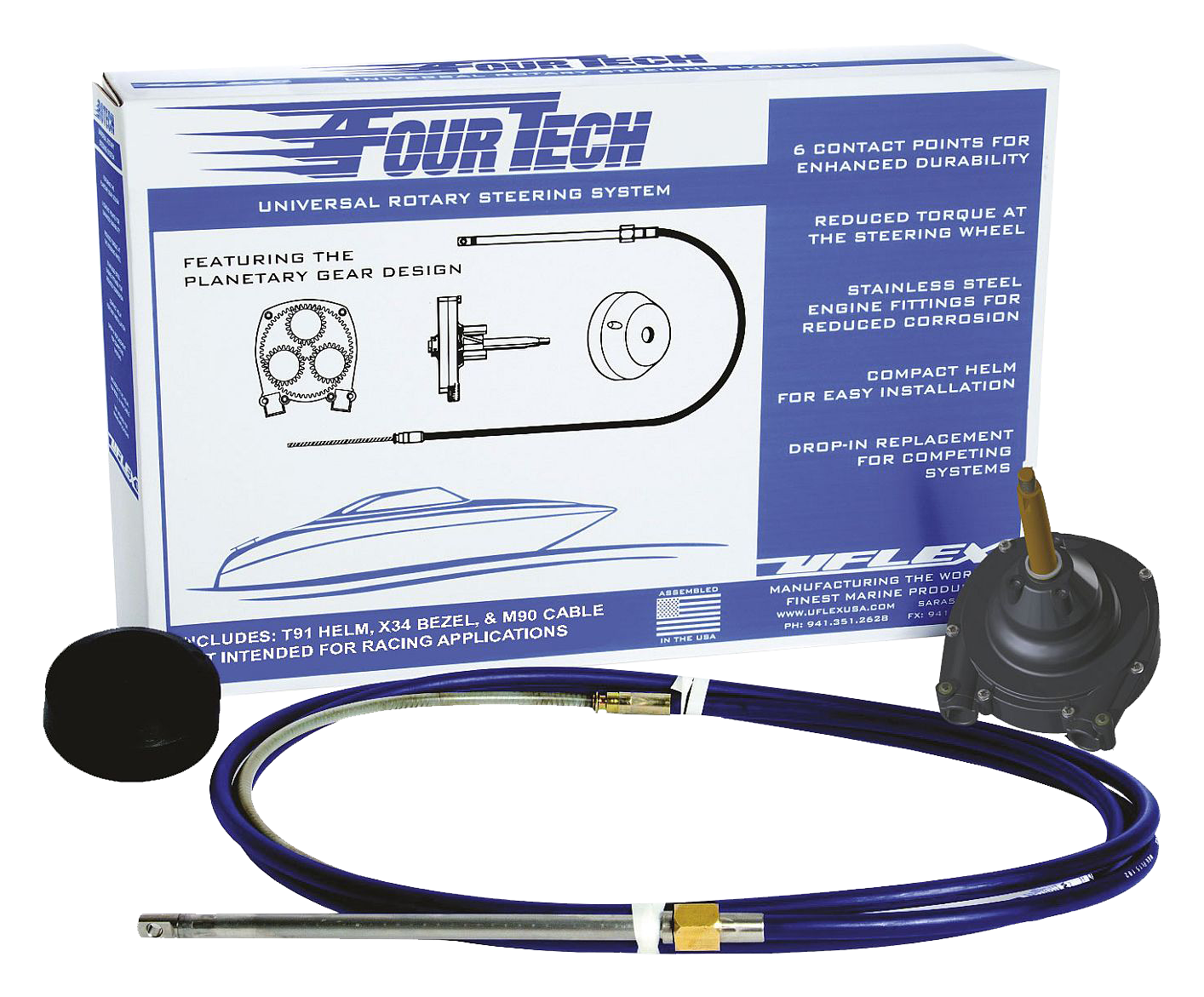 Uflex Fourtech Rotary Steering Kit - 12