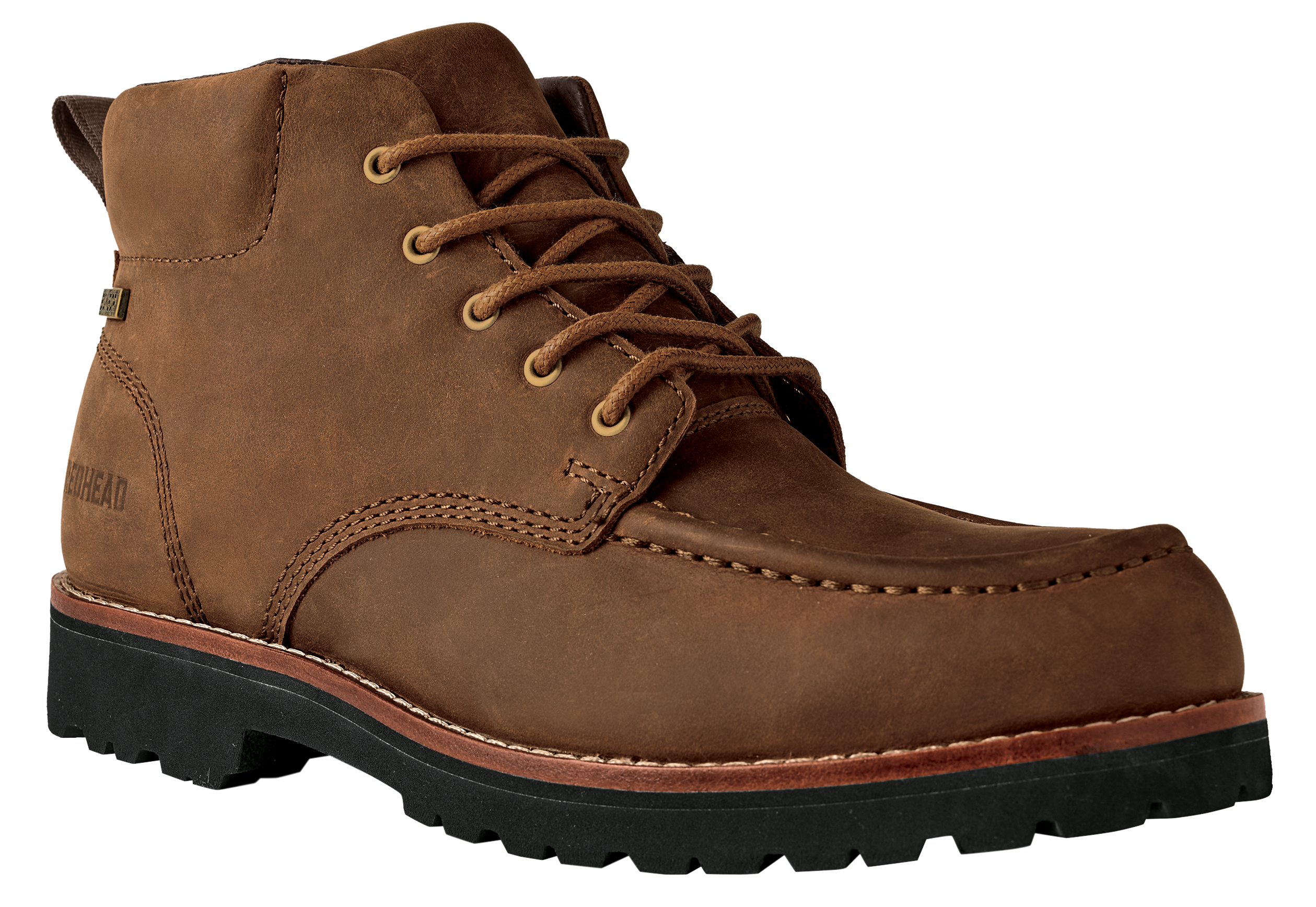 RedHead Series 61 Merle Waterproof Oiled Leather Moc-Toe Boots for Men - Russet