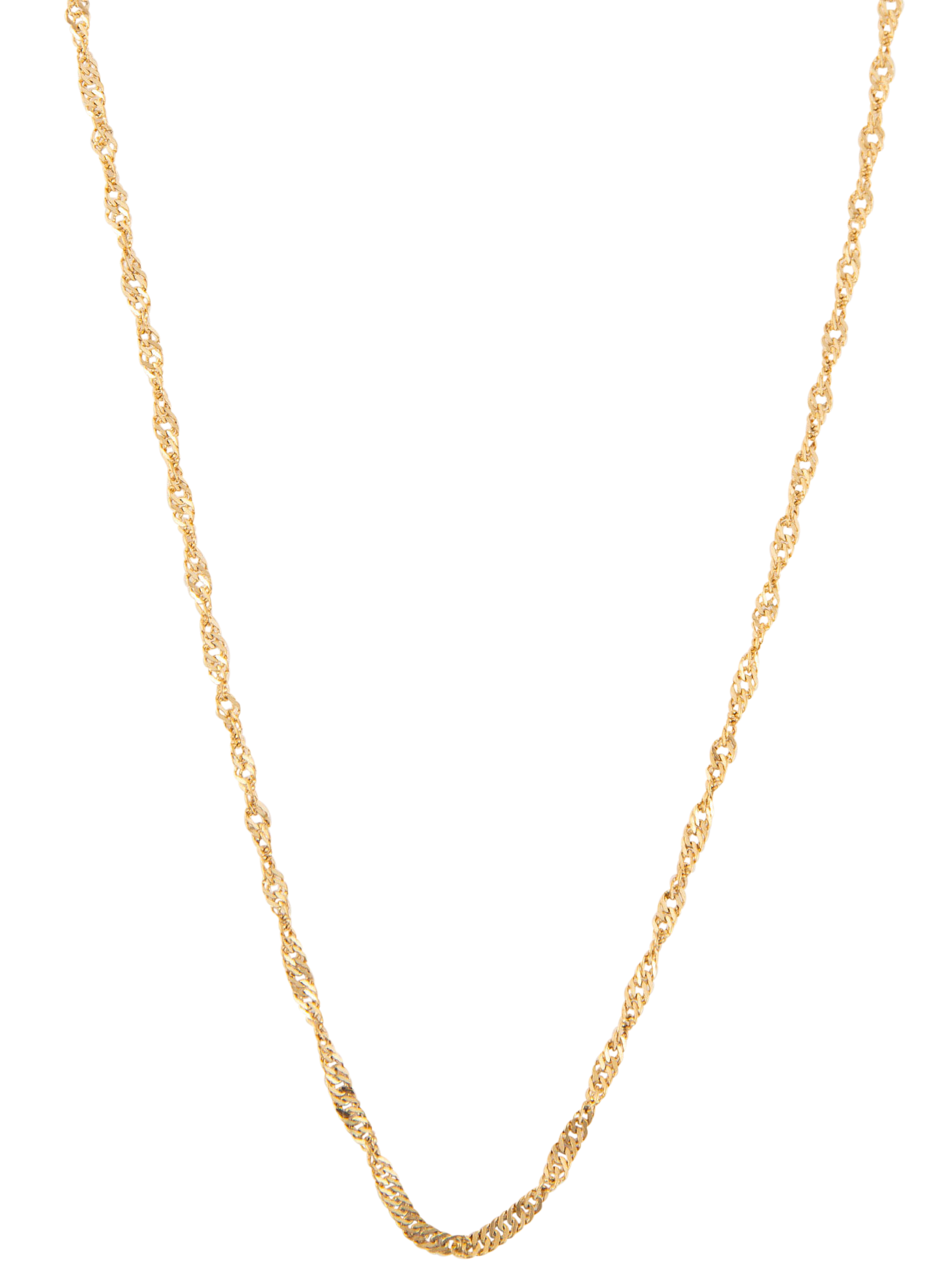 Image of Howard's Narelle Waterproof Twisted Chain Gold Necklace