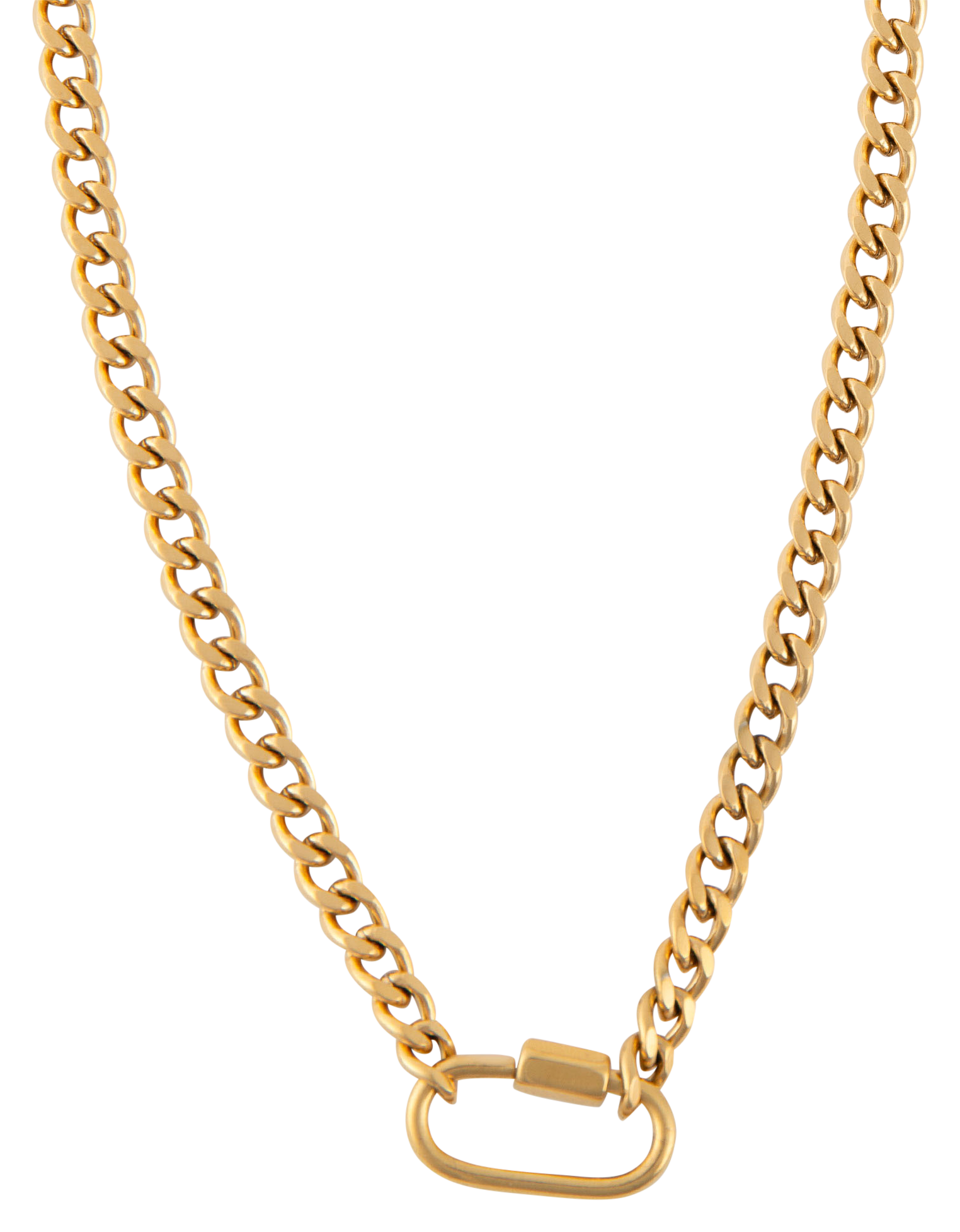 Image of Howard's Narelle Waterproof Carabiner Gold Necklace