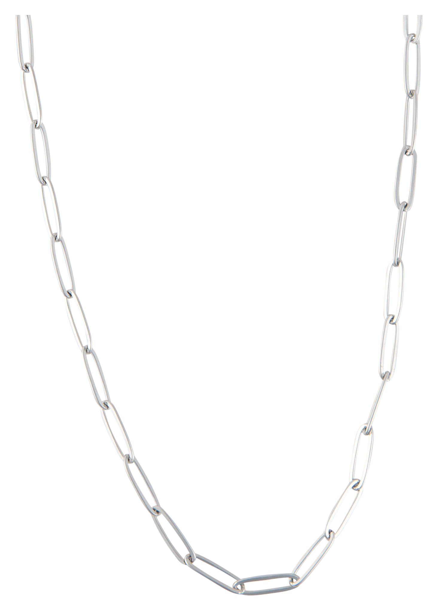 Image of Howard's Narelle Waterproof Paperclip Silver Chain Necklace