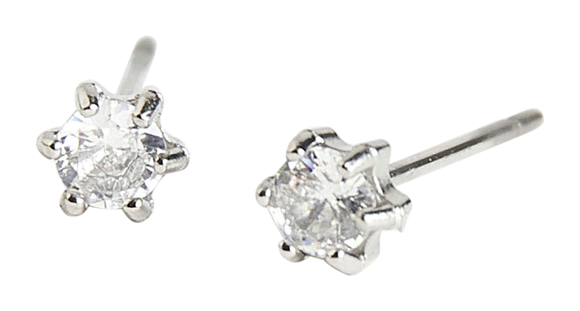 Image of Howard's Narelle Gold Waterproof 3mm Round Cubic Zirconia Stud Earring