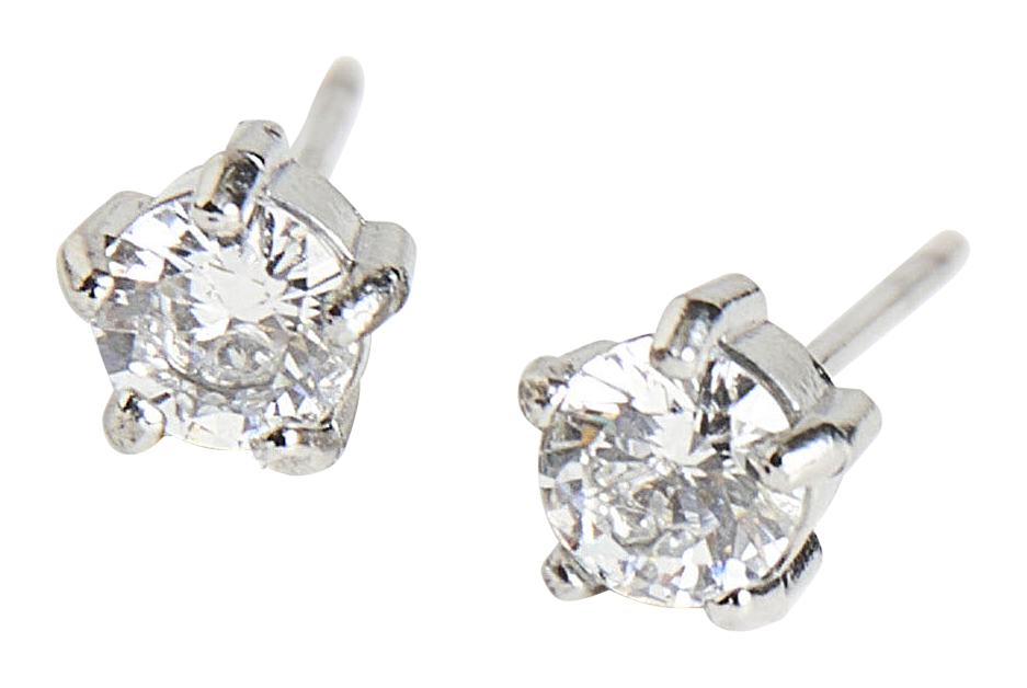 Image of Howard's Narelle Waterproof 4mm Round Cubic Zirconia Stud Earrings