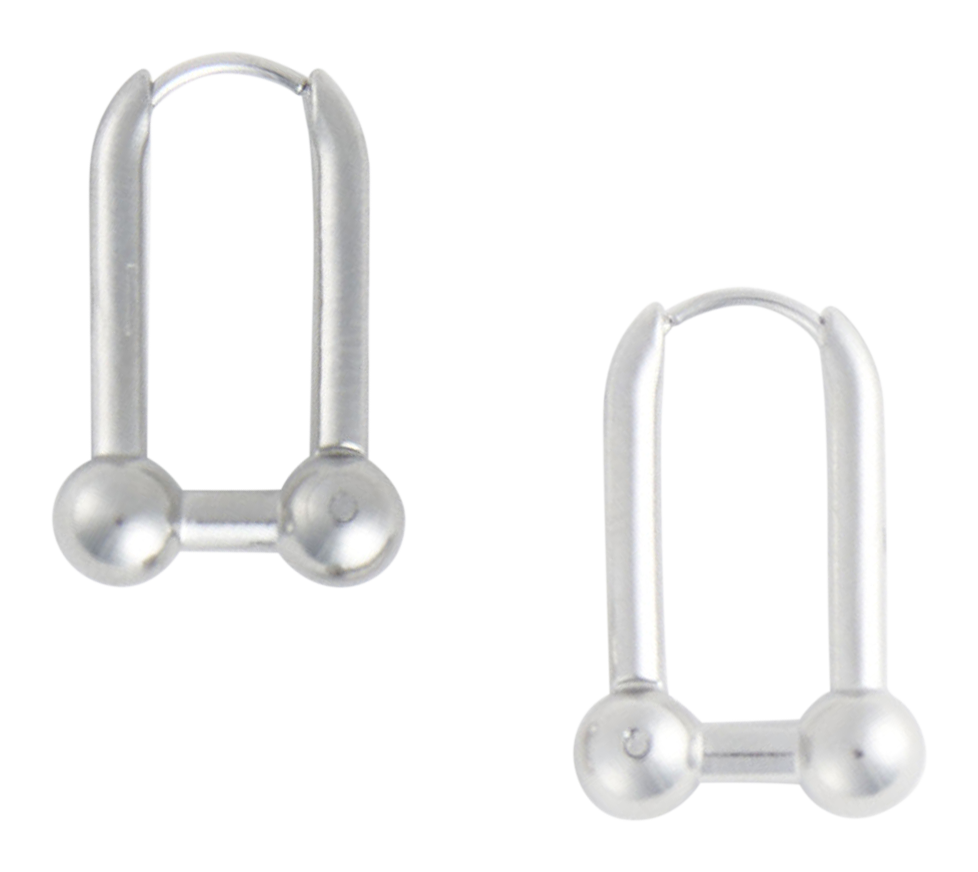 Image of Howard's Narelle Silver Waterproof U-Link Earrings