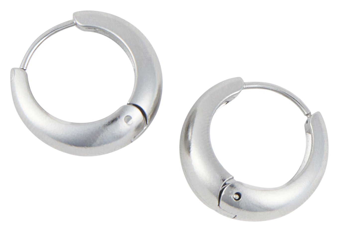 Image of Howard's Narelle Silver Waterproof Graduated Hoop Earrings